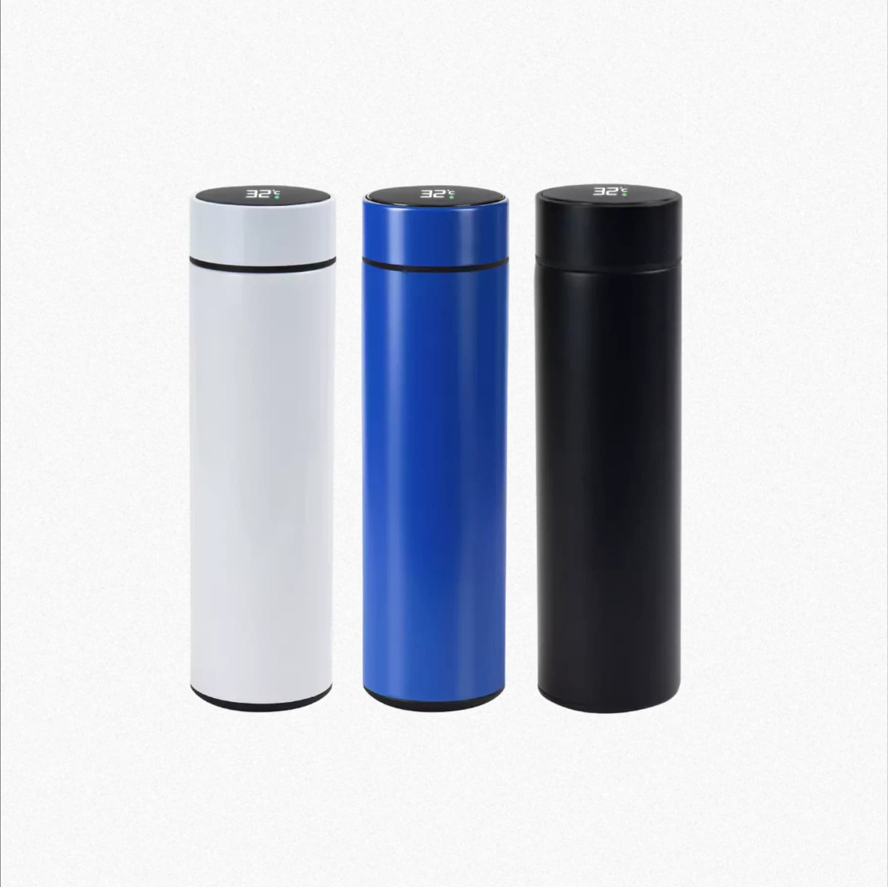 Double Wall Bottles with Temperature Display – 500ml (Thermal Bottles) – Printcraft