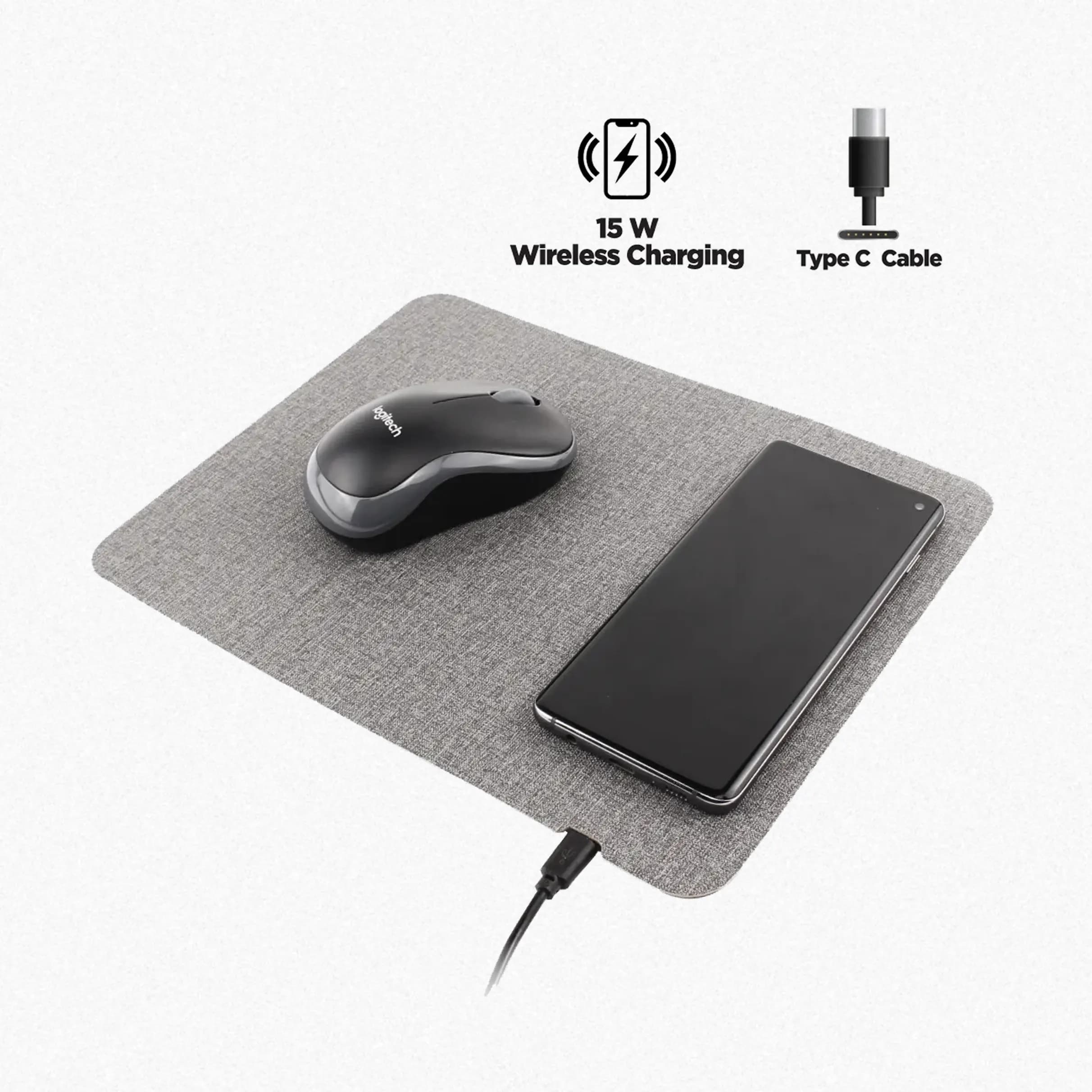 Fast Wireless Charging Mousepads 10W, Foldable Design (Mouse pad) – Printcraft