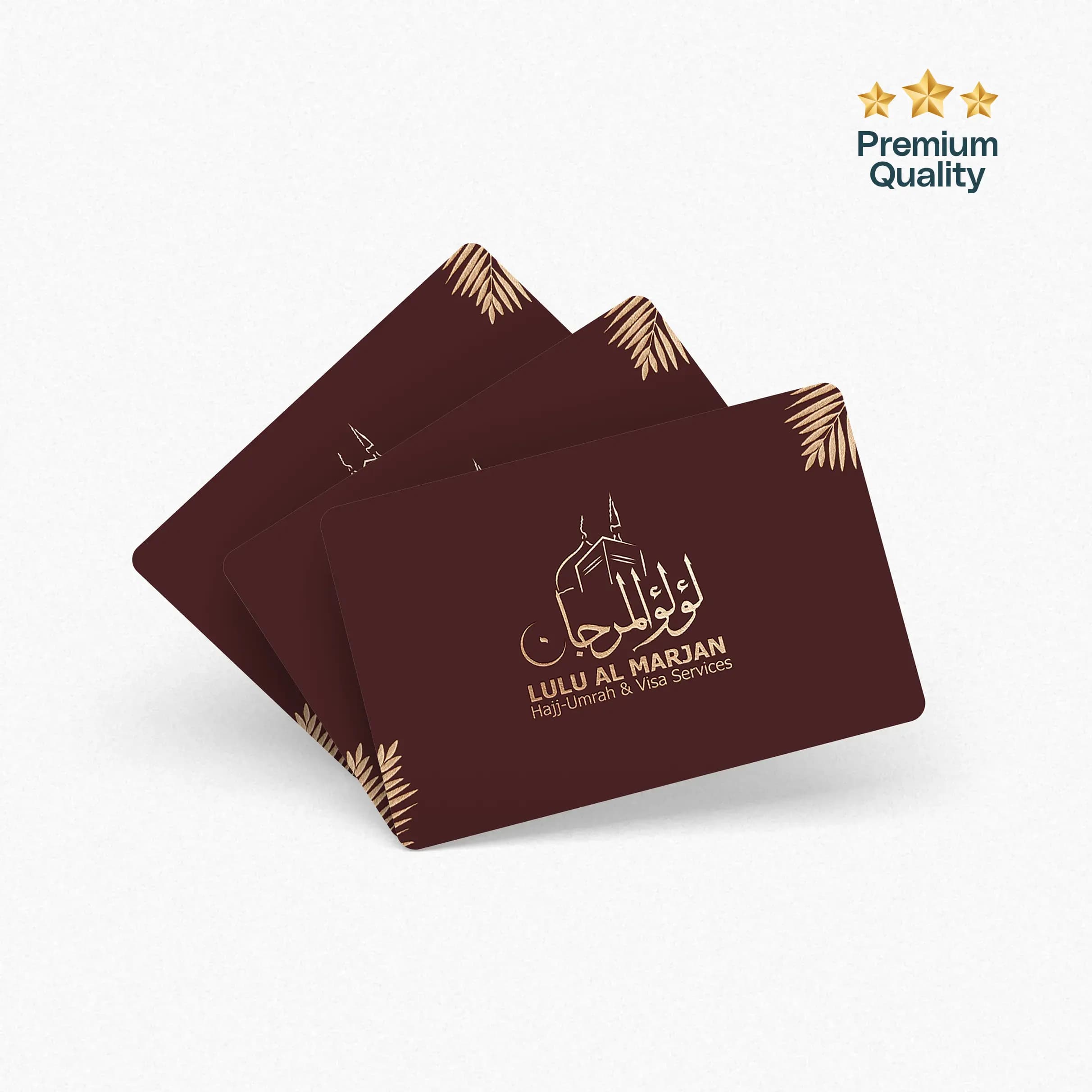 Gold Foil Round Corner Business Cards (400gsm) (Premium Business Card) – Printcraft
