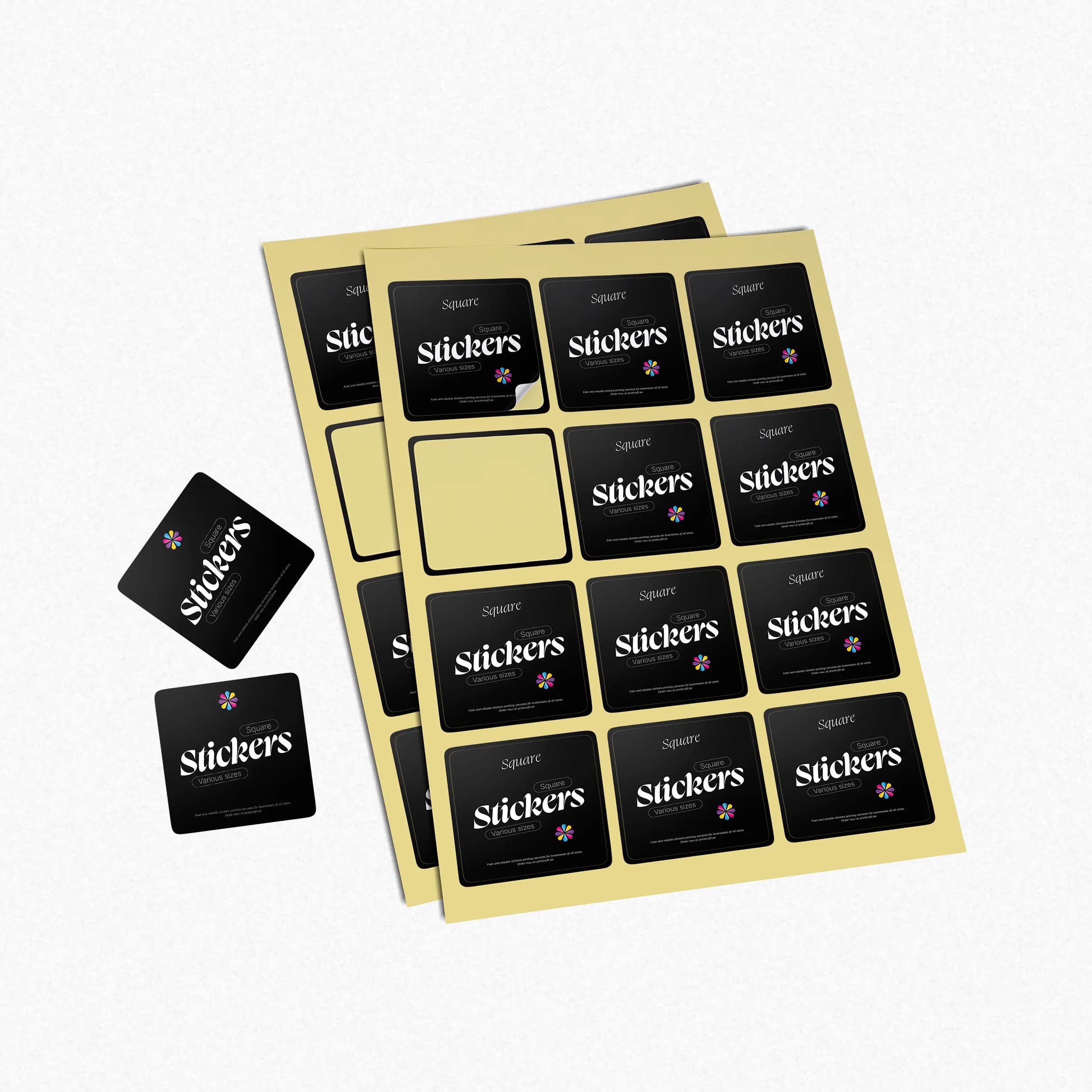 Square Paper Sticker (Paper Sticker) – Printcraft