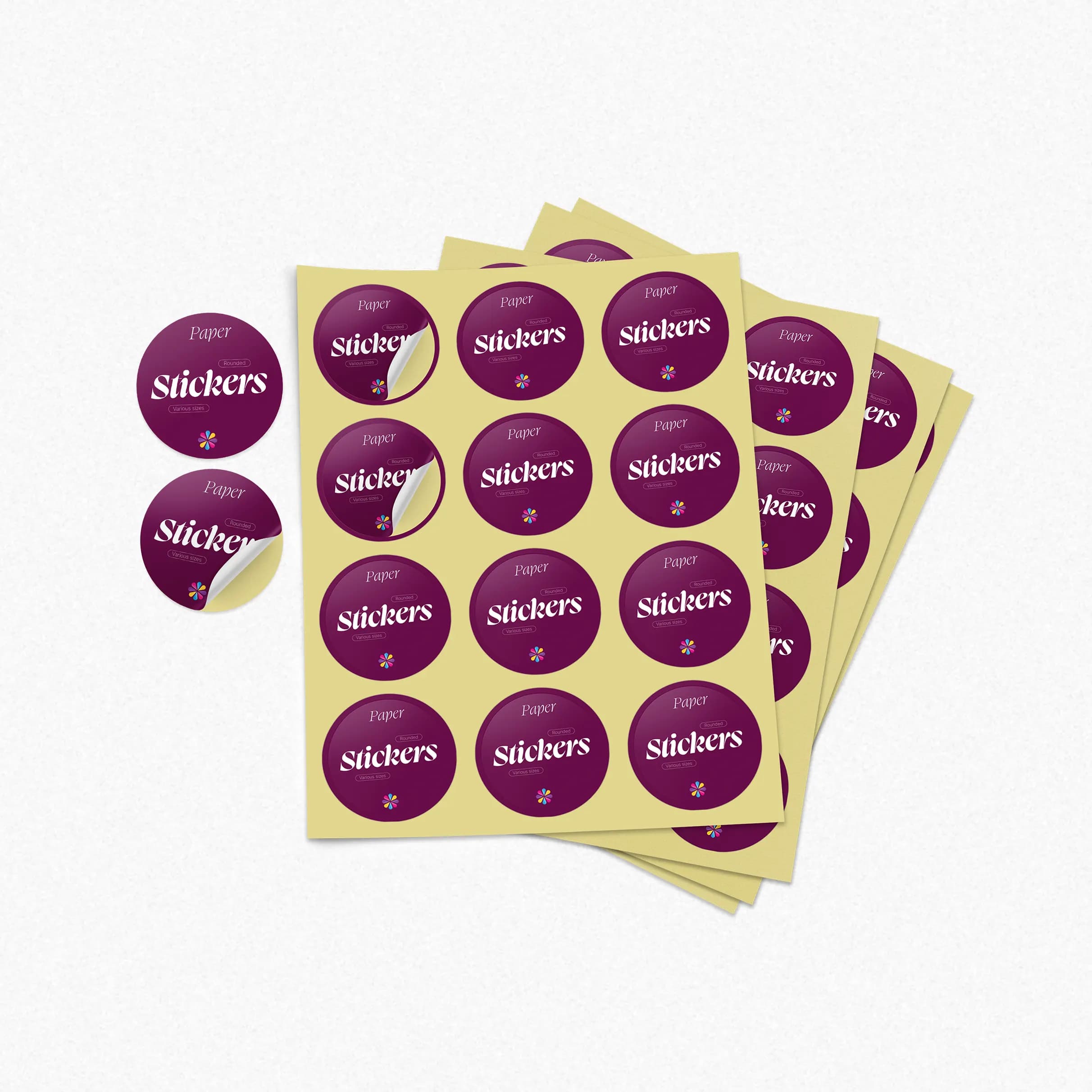 Round Paper Sticker – Paper Sticker – product photo