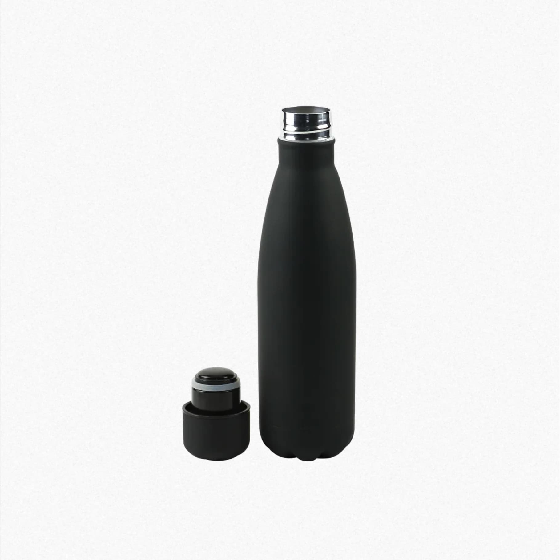 Premium Soft Touch Cola Bottles in Stainless Steel, 500ml (Stainless Steel Bottles) – Printcraft