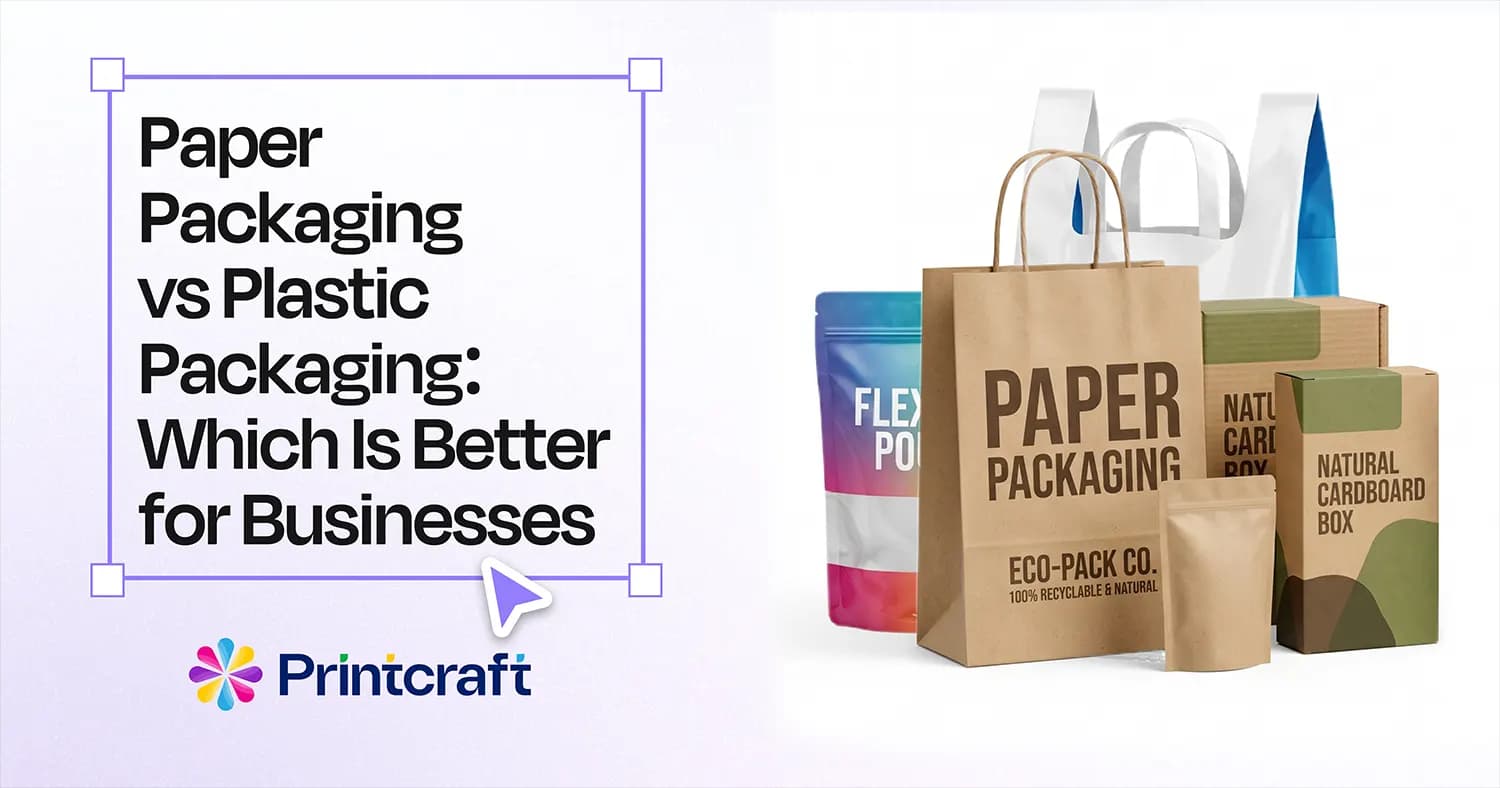 Featured image: Paper Packaging vs Plastic Packaging: Which Is Better for Businesses?