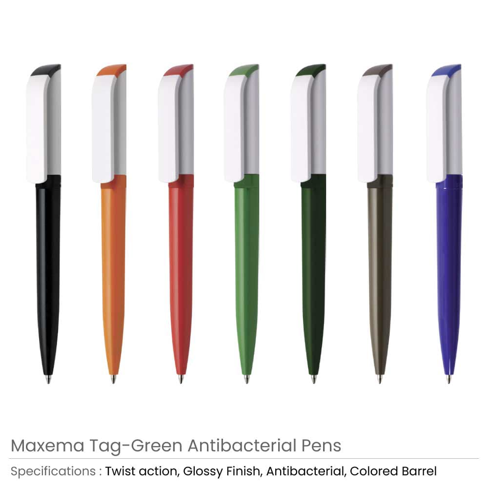 Tag Green Anti-Bacterial Pens – image 5