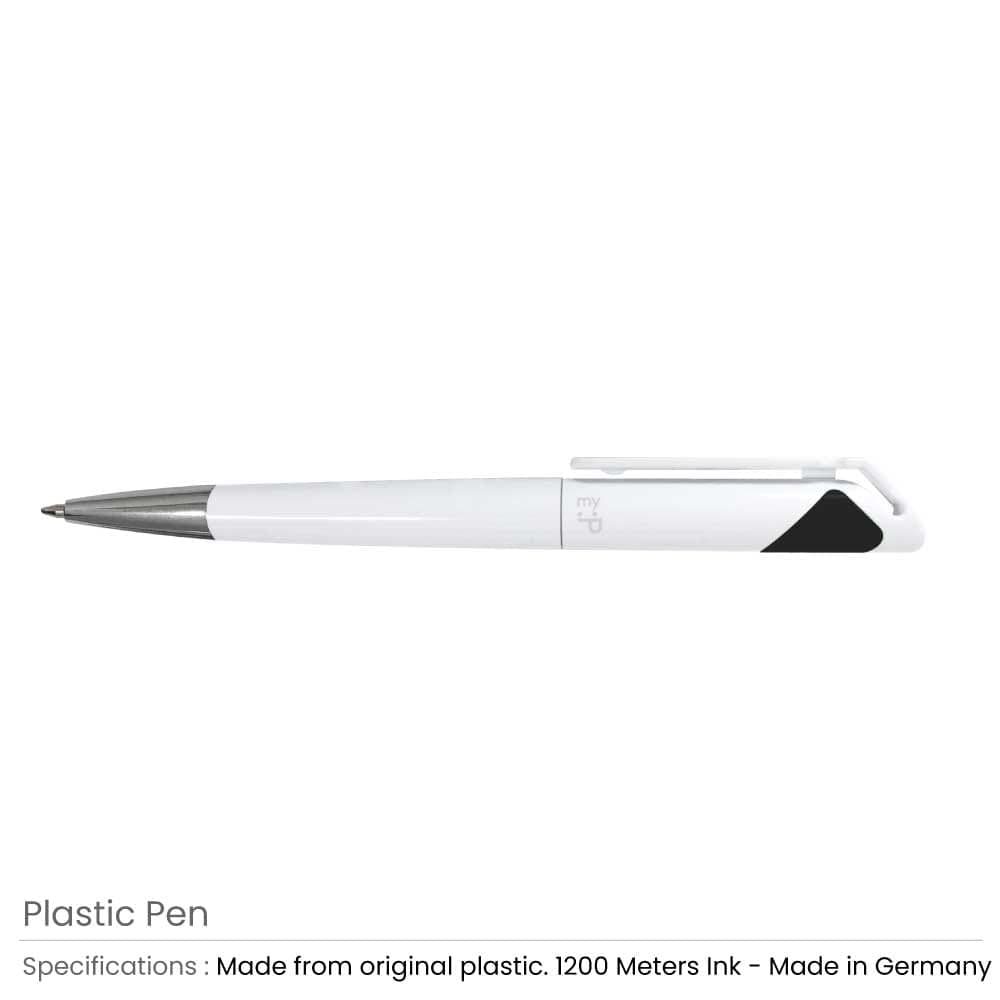 Branded Plastic Pens – image 1