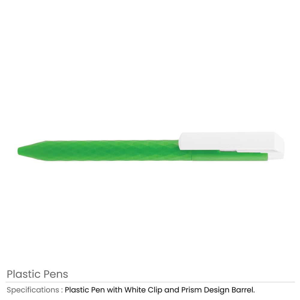 Prism Design Plastic Pens – image 5