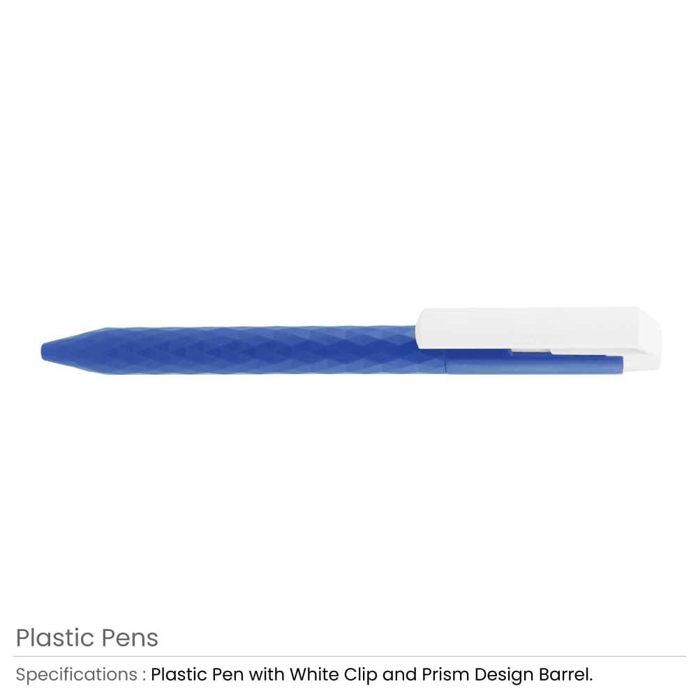 Prism Design Plastic Pens – image 6