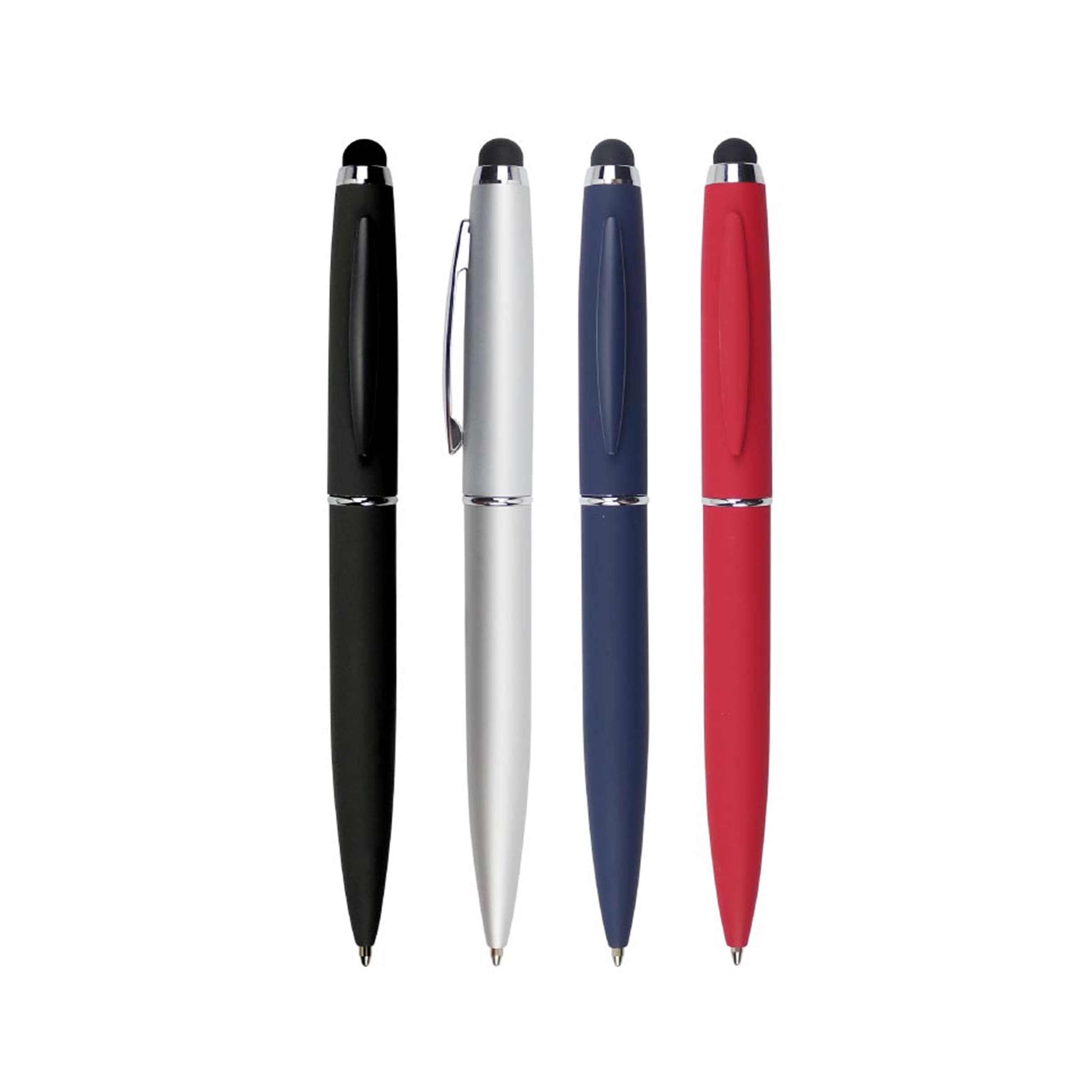 Stylus Metal Pens Rubberized & Twist-action (Metal Pens) – Printcraft