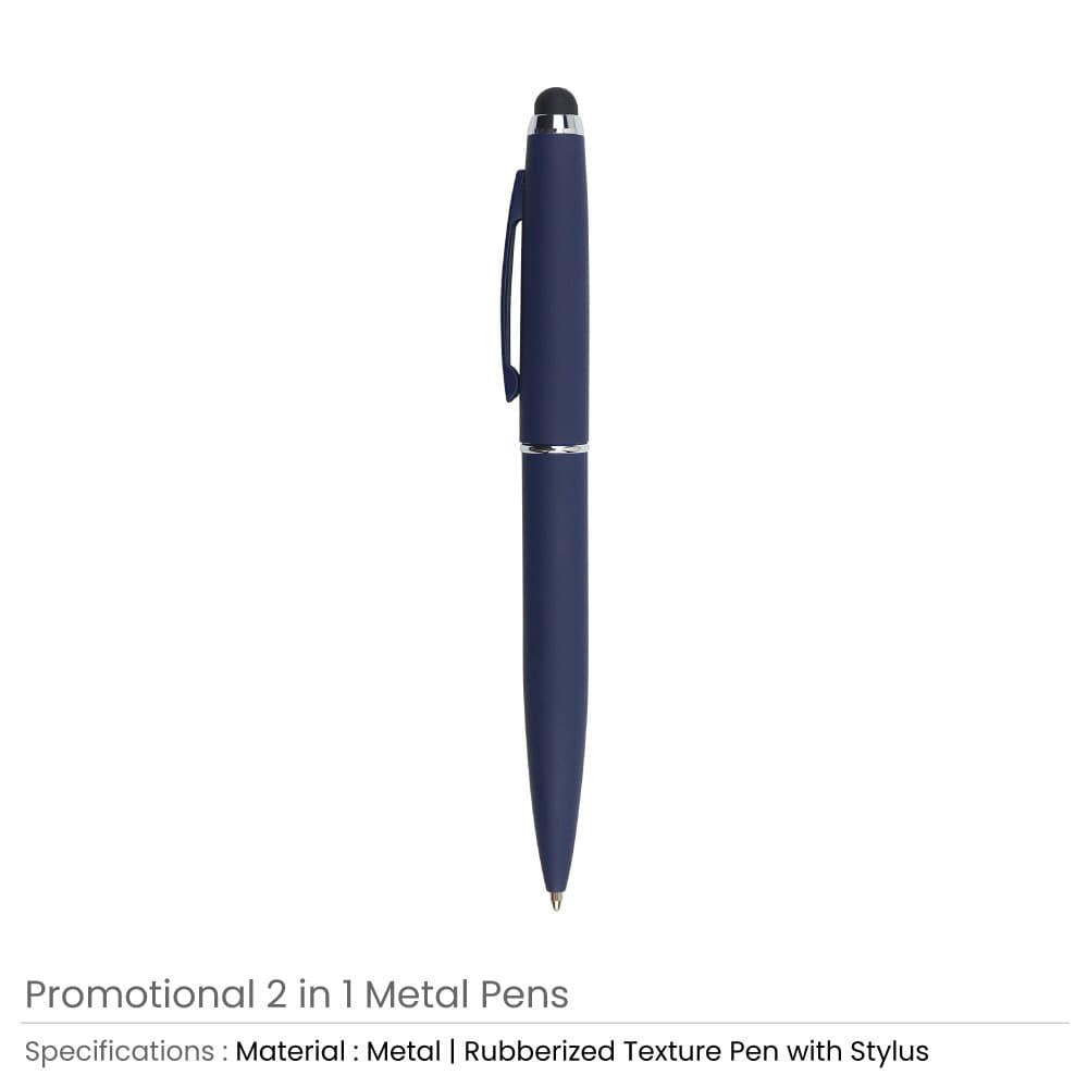 Stylus Metal Pens Rubberized & Twist-action – image 3
