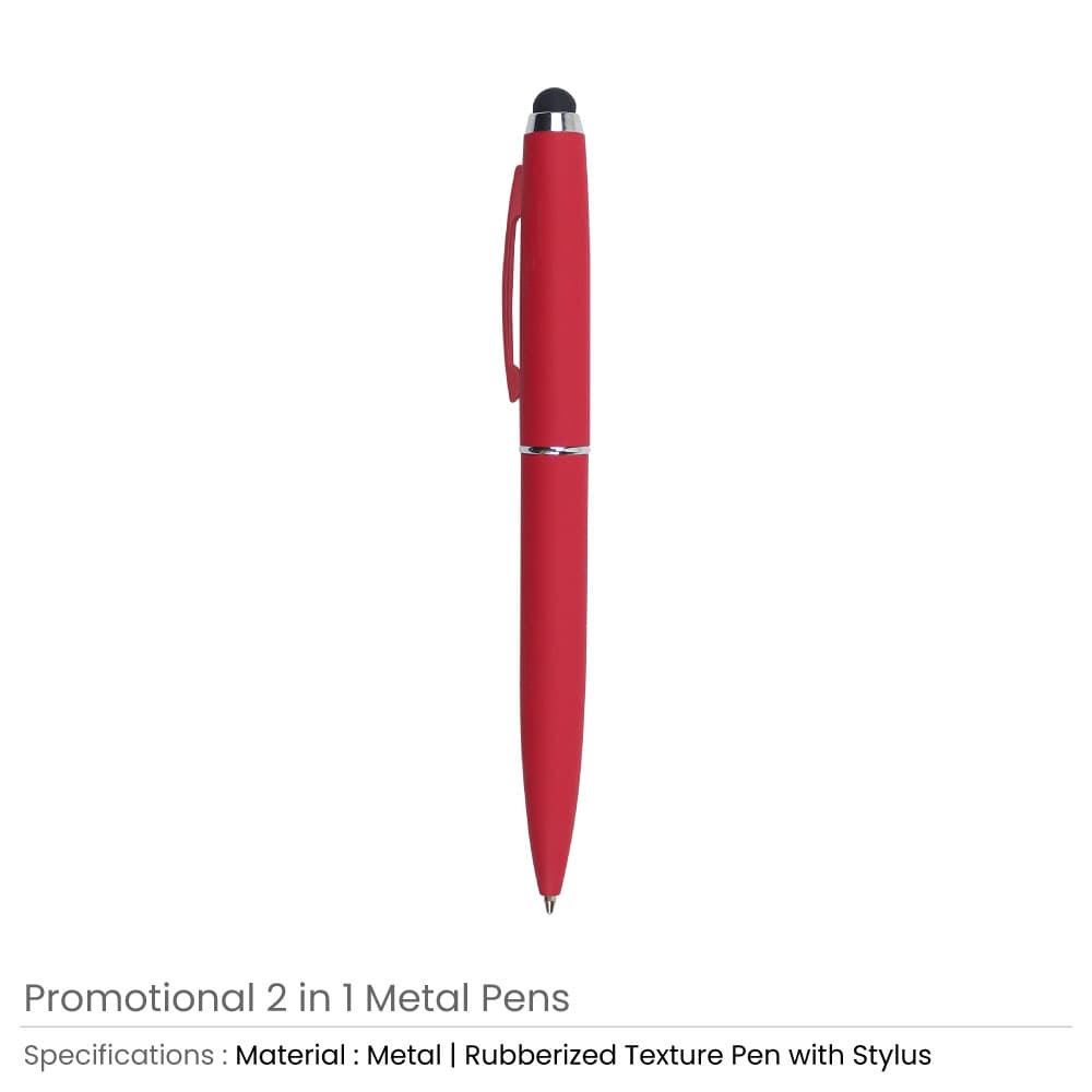Stylus Metal Pens Rubberized & Twist-action – image 4