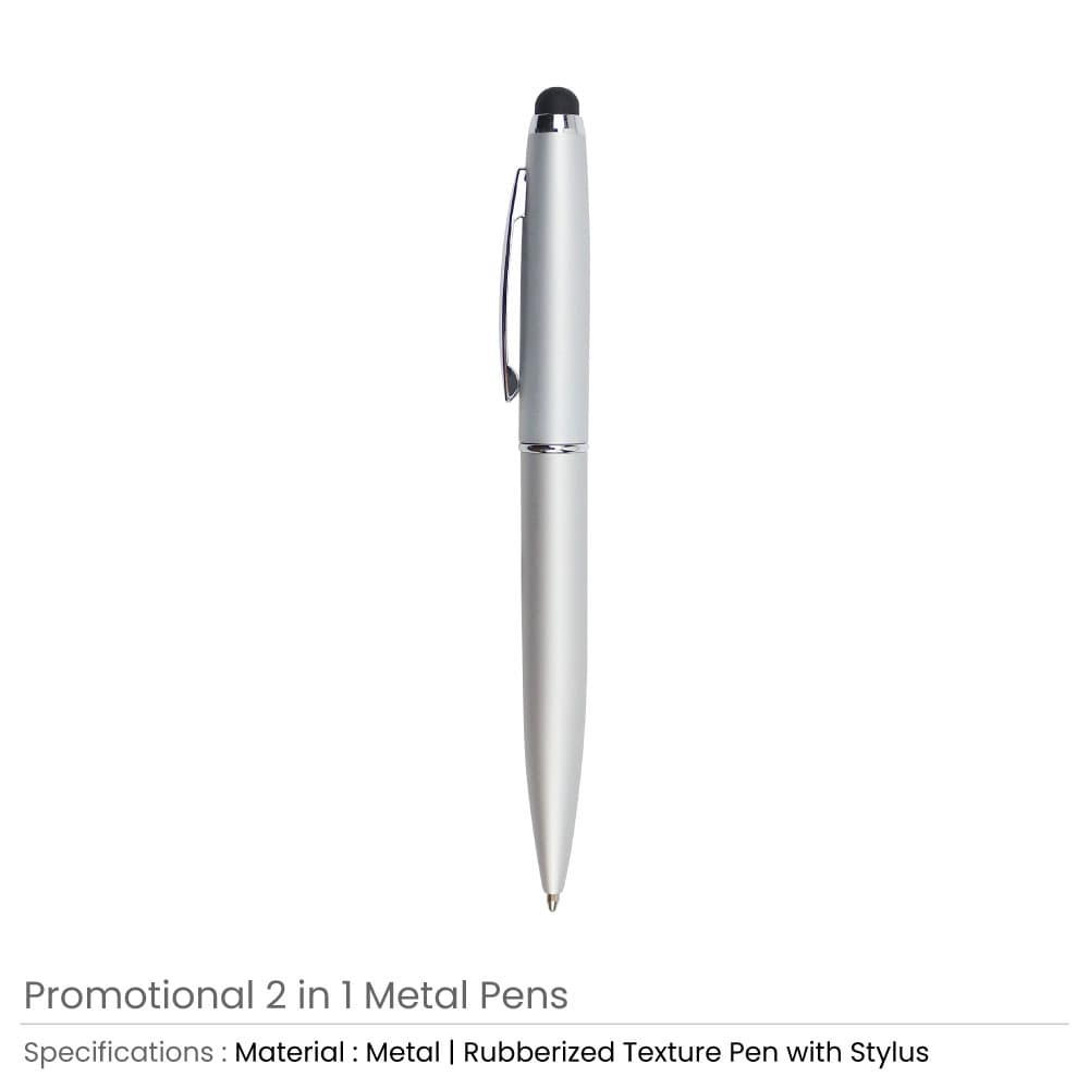 Stylus Metal Pens Rubberized & Twist-action – image 5