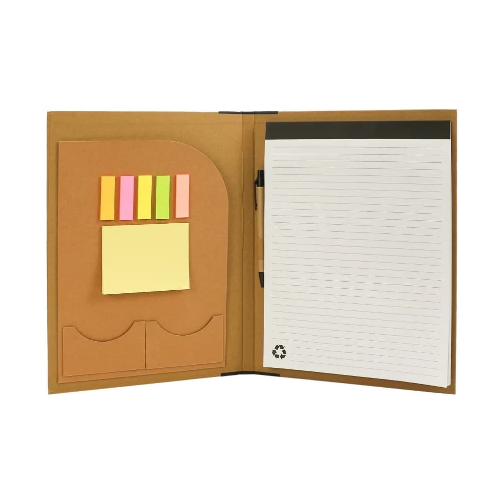 Eco-Friendly A4 Folders, Notepad Sticky Note, Pen & Card Slots – image 2