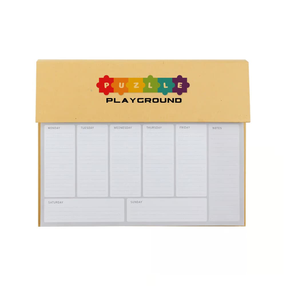 Eco-Friendly Weekly Planner Kit with Pen, Clip, Sticky Notes – image 1