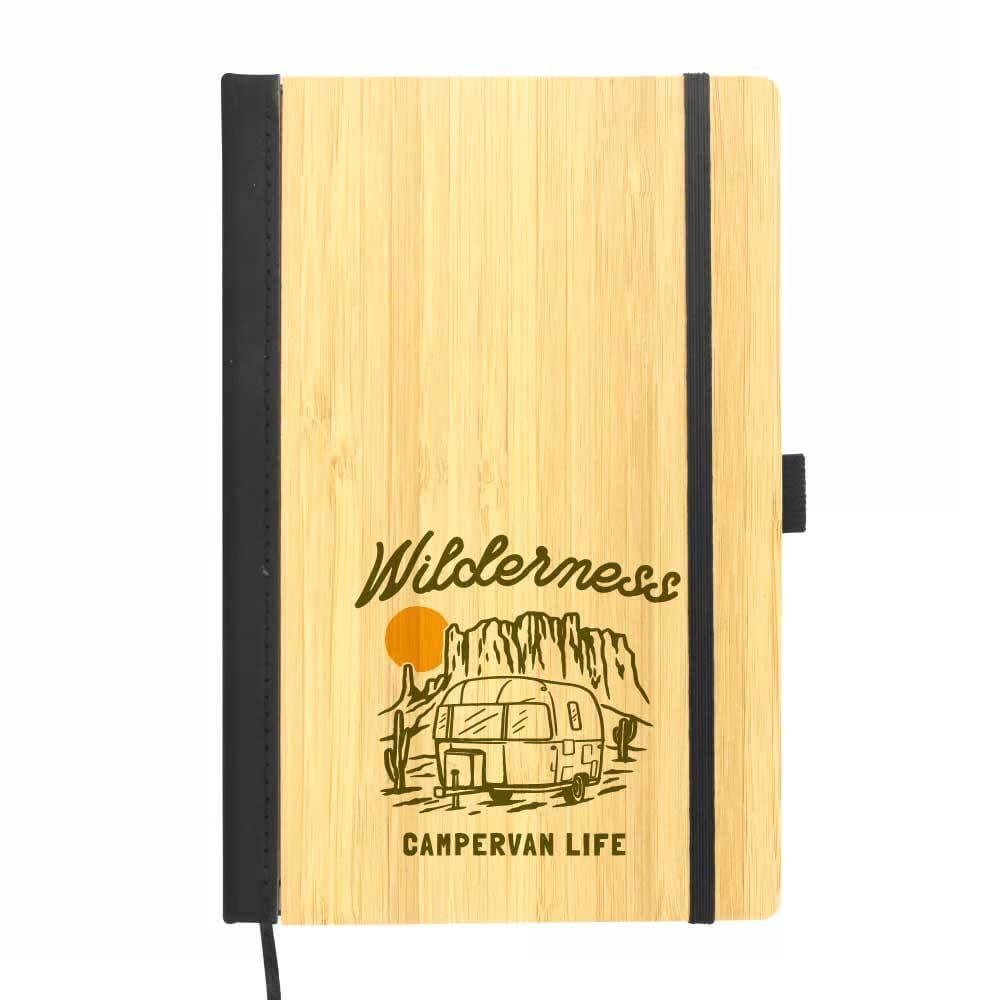 A5 Size Bamboo Notebooks with Pen Loop & Page Marker – image 1