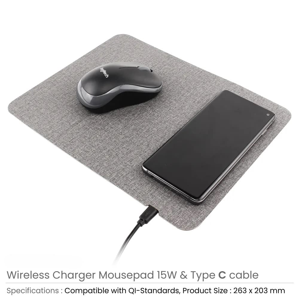 Fast Wireless Charging Mousepads 10W, Foldable Design – image 1