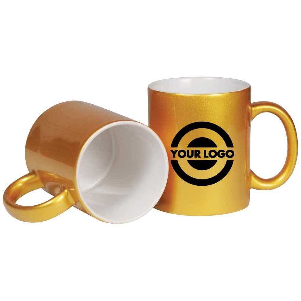 Gold Ceramic Mugs – image 1