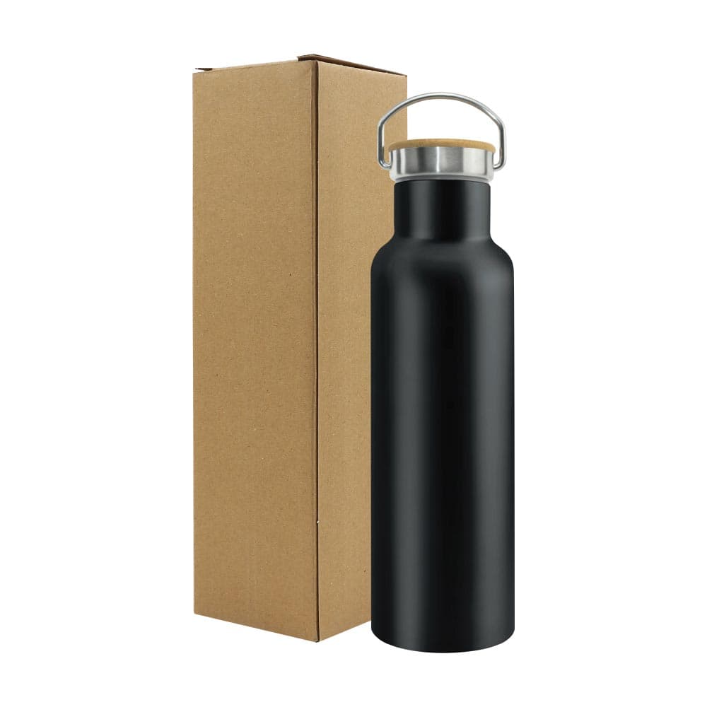 Stainless Steel Bamboo Flask – 600ml – image 2