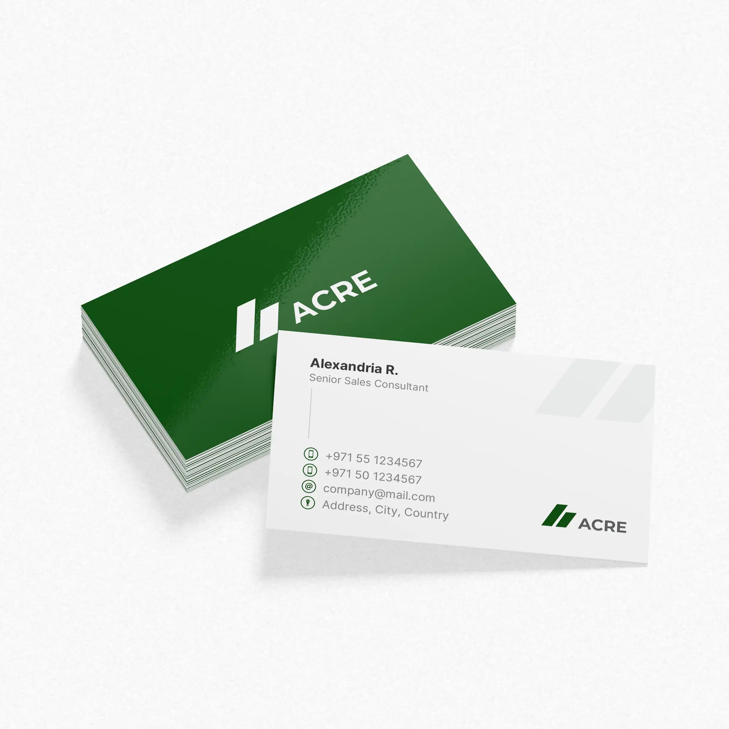 400gsm Glossy Laminated Business Cards (Standard Business Card) – Printcraft