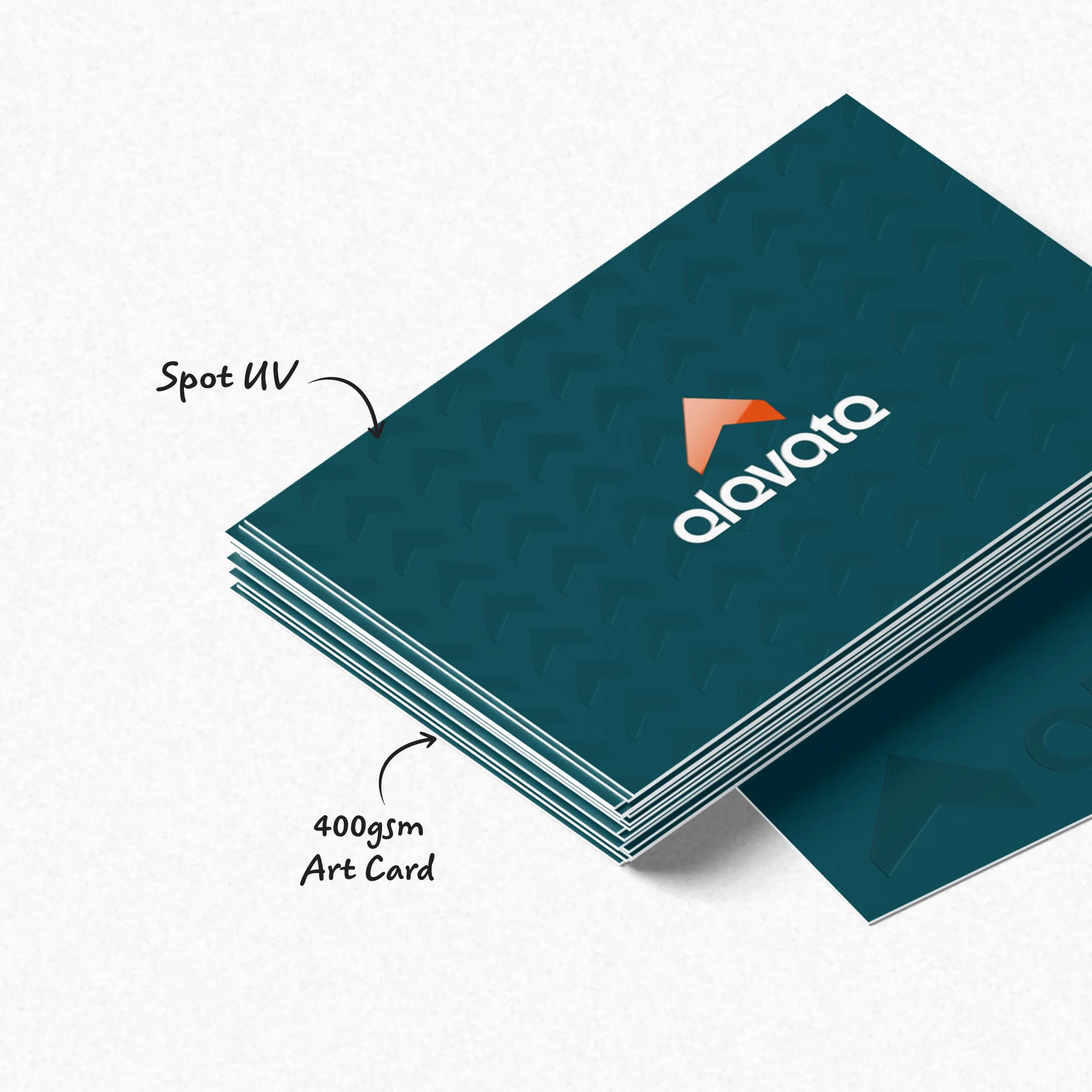 Spot UV Business Cards 400gsm Matte – image 1