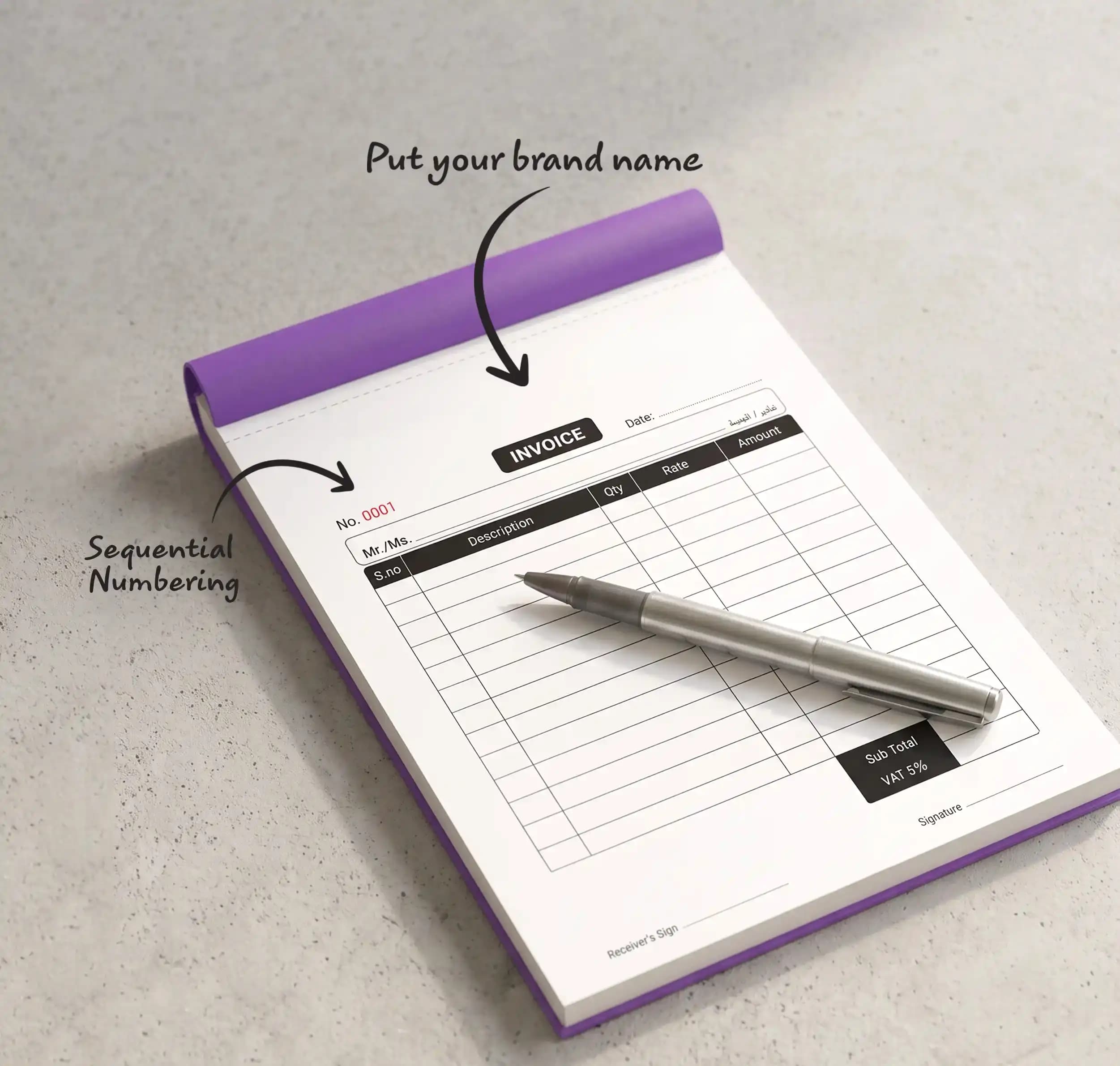 A4 Custom NCR Bill Books Printing – image 4