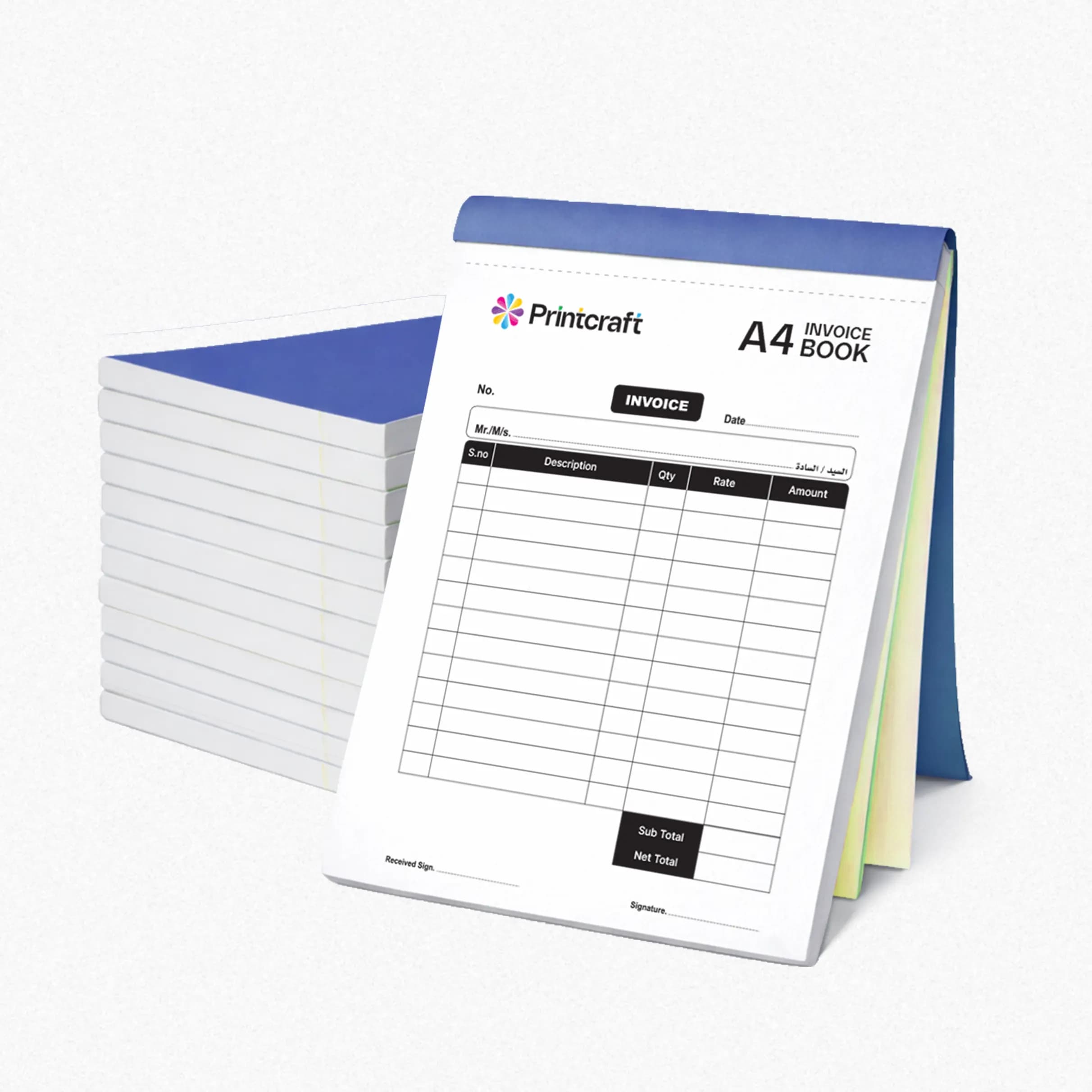 A4 Custom NCR Bill Books Printing (NCR Bill Books) – Printcraft