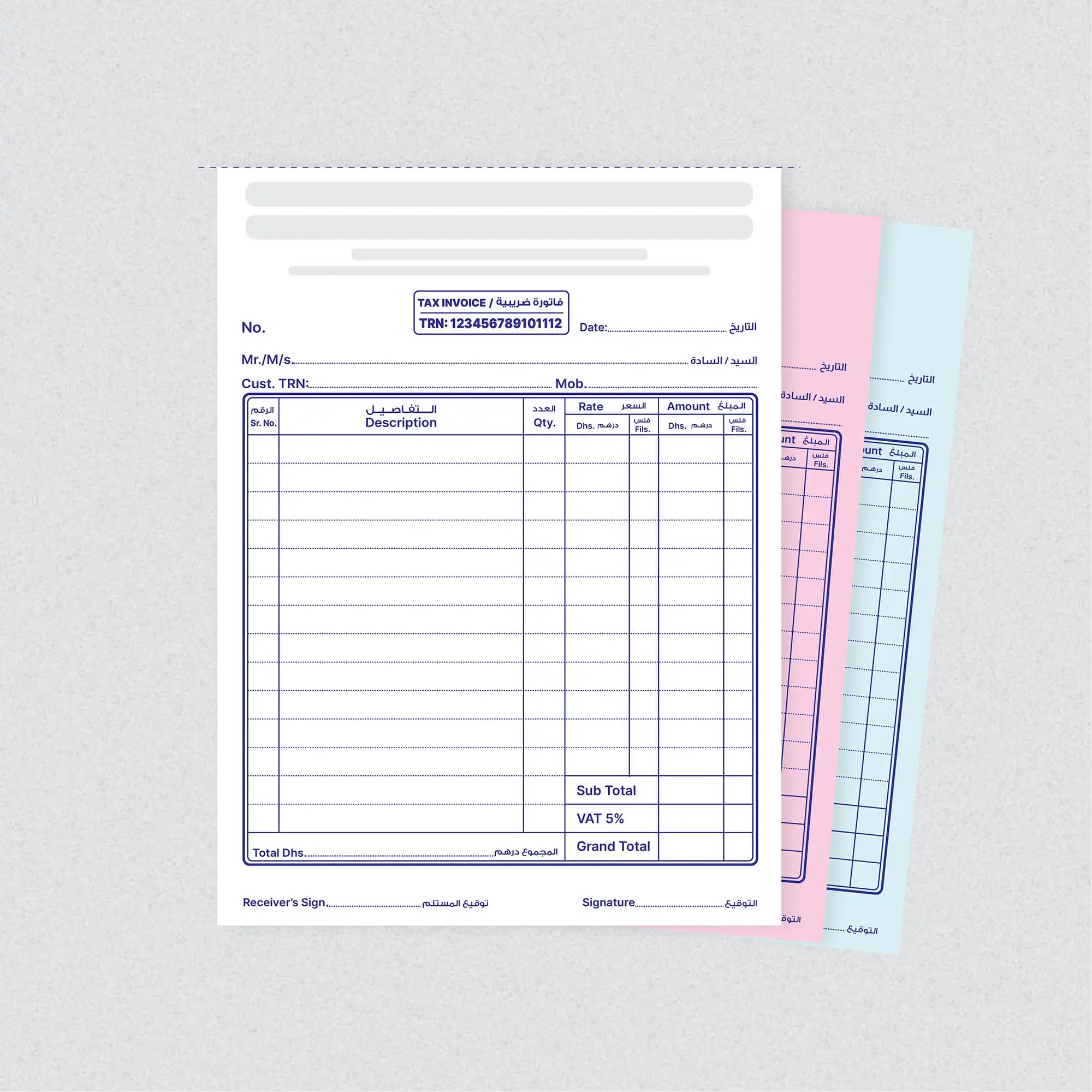 A5 Custom NCR Bill Books Printing – image 1