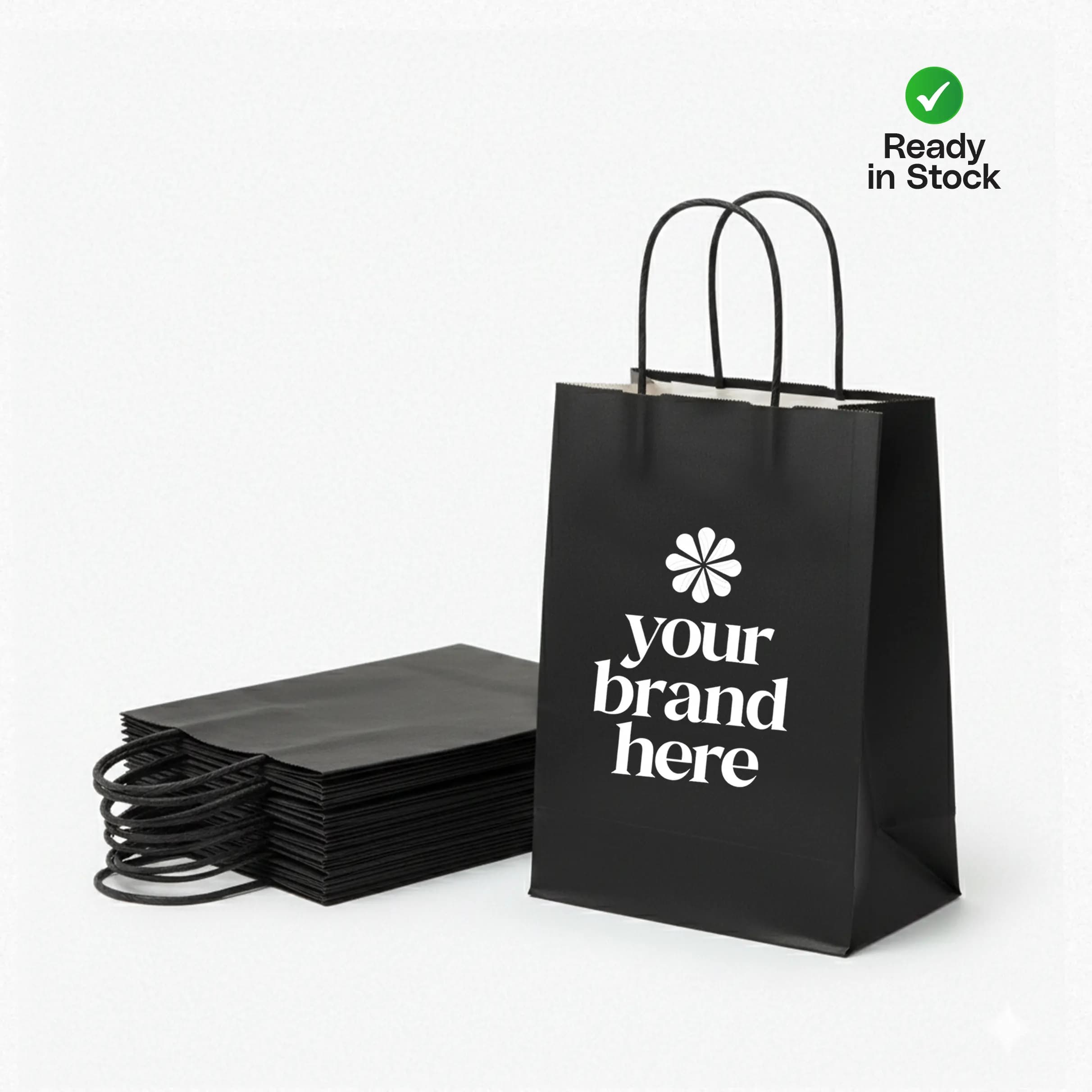 Black Kraft Paper Bag, Multiple Sizes (Readymade Kraft Paper Bags) – Printcraft