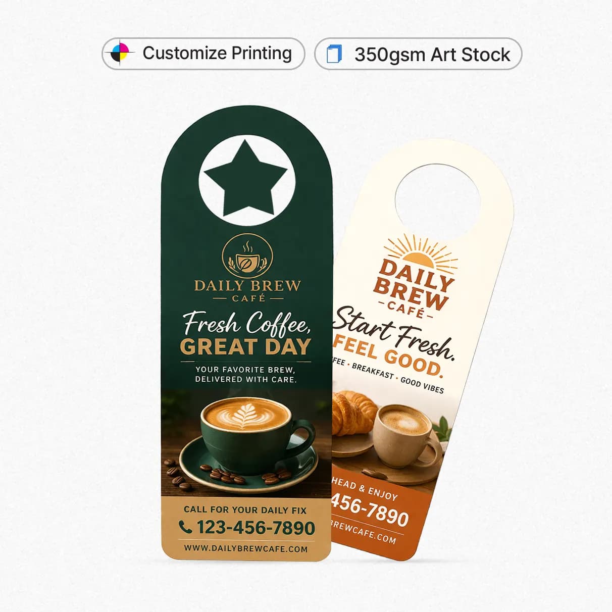 Standard Door Hanger (Matt Lamination 350gsm) (Door Hangers) – Printcraft