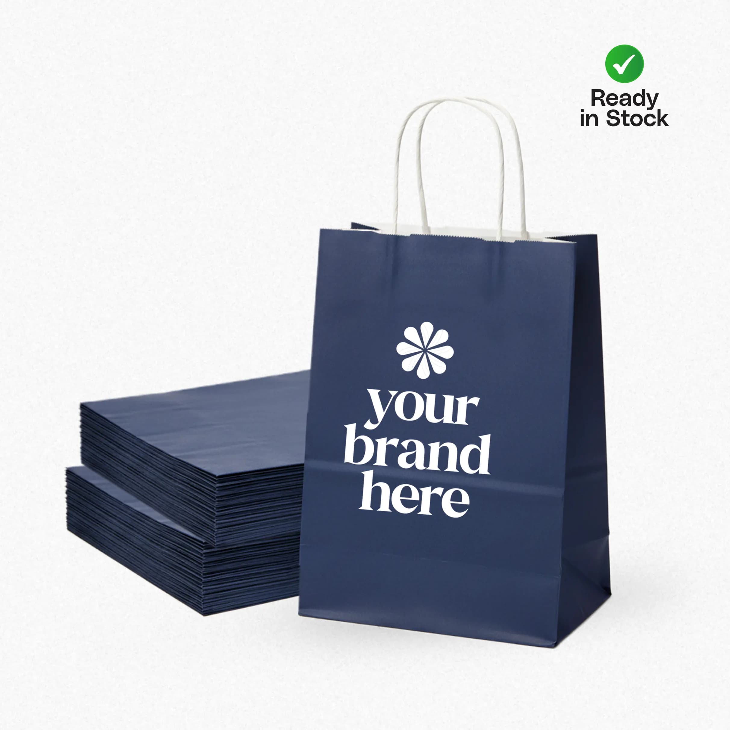 Navy Blue Kraft Paper Bags, Multiple Sizes (Readymade Kraft Paper Bags) – Printcraft