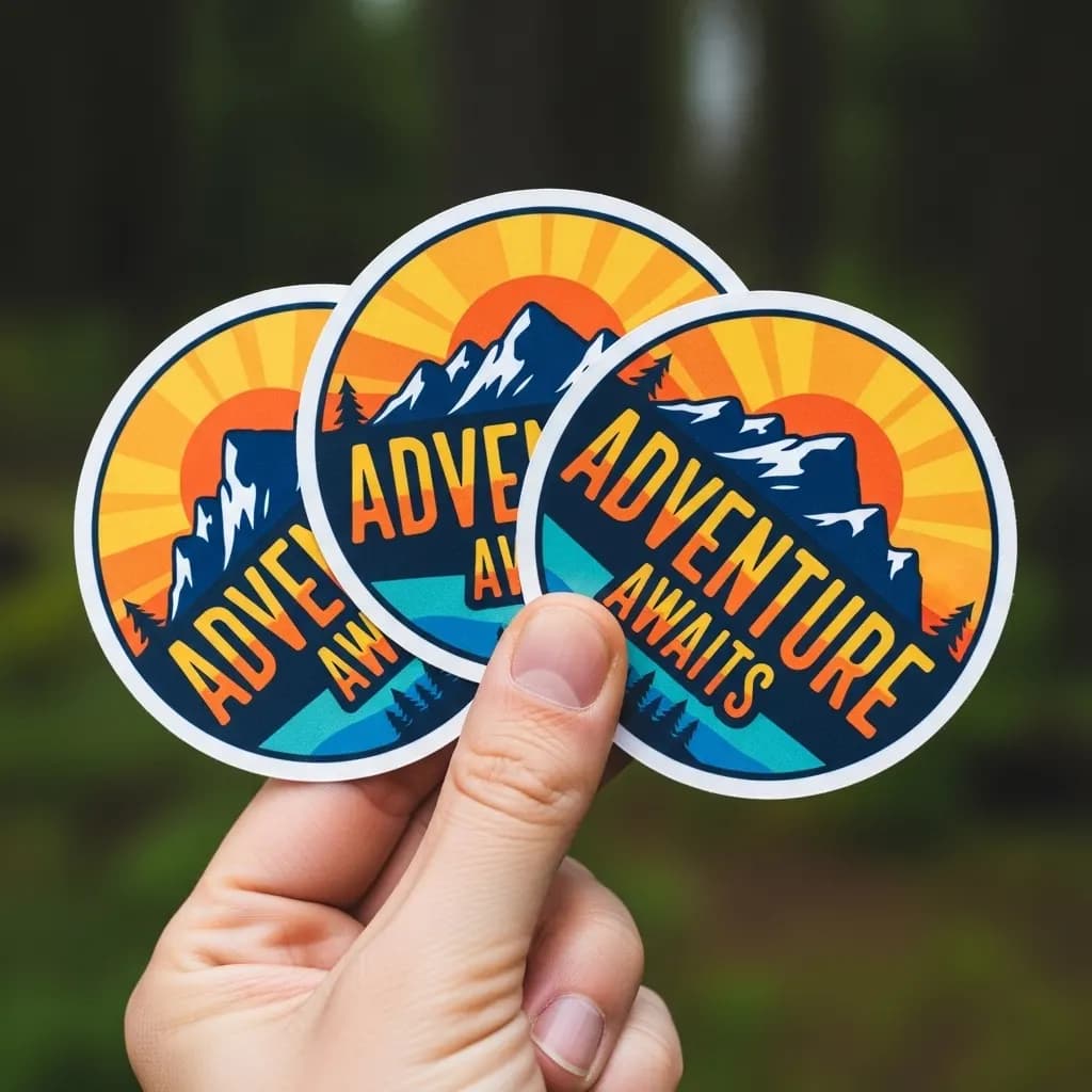 Round PVC Sticker – image 1