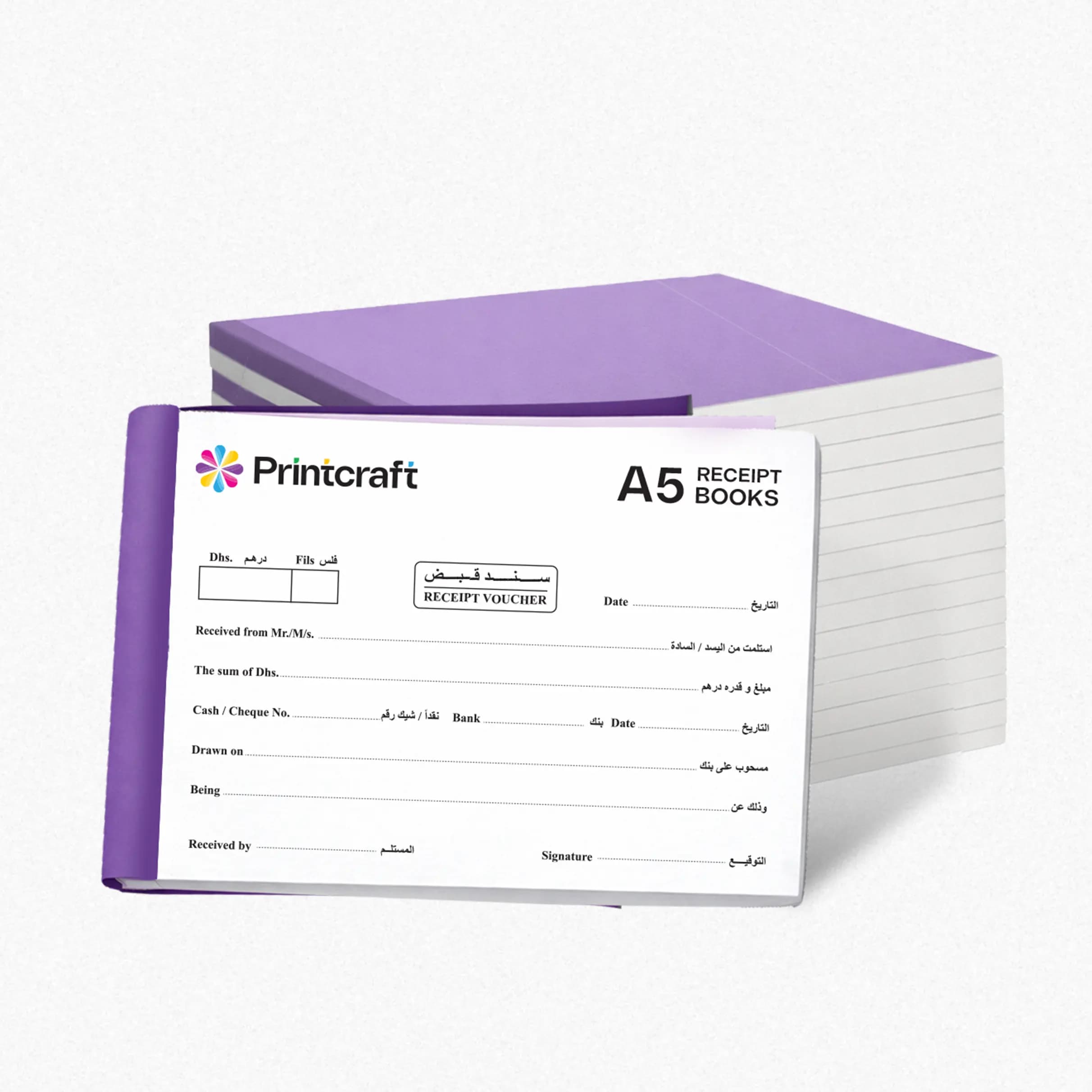 Custom Receipt Books Printing (NCR Bill Books) – Printcraft