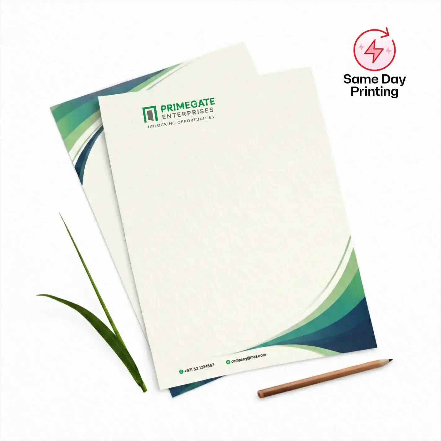 Same Day Letterheads Printing (Same Day Printing) – Printcraft