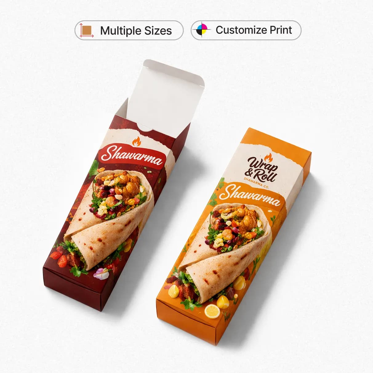 Shawarma Box, Multiple Sizes – Fast Food Boxes – product photo