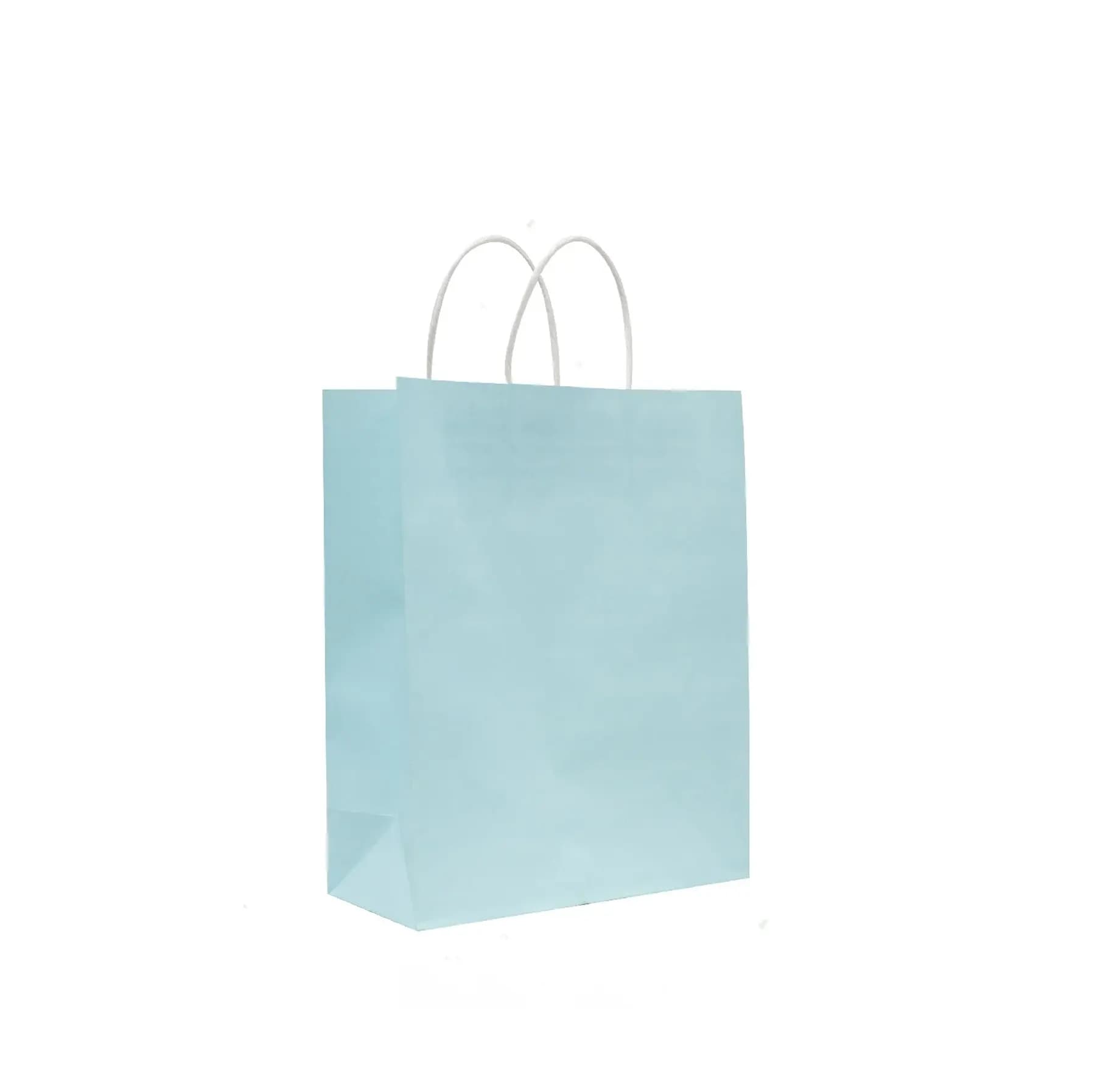 Turquoise Kraft Paper Bags, Multiple Sizes – image 4
