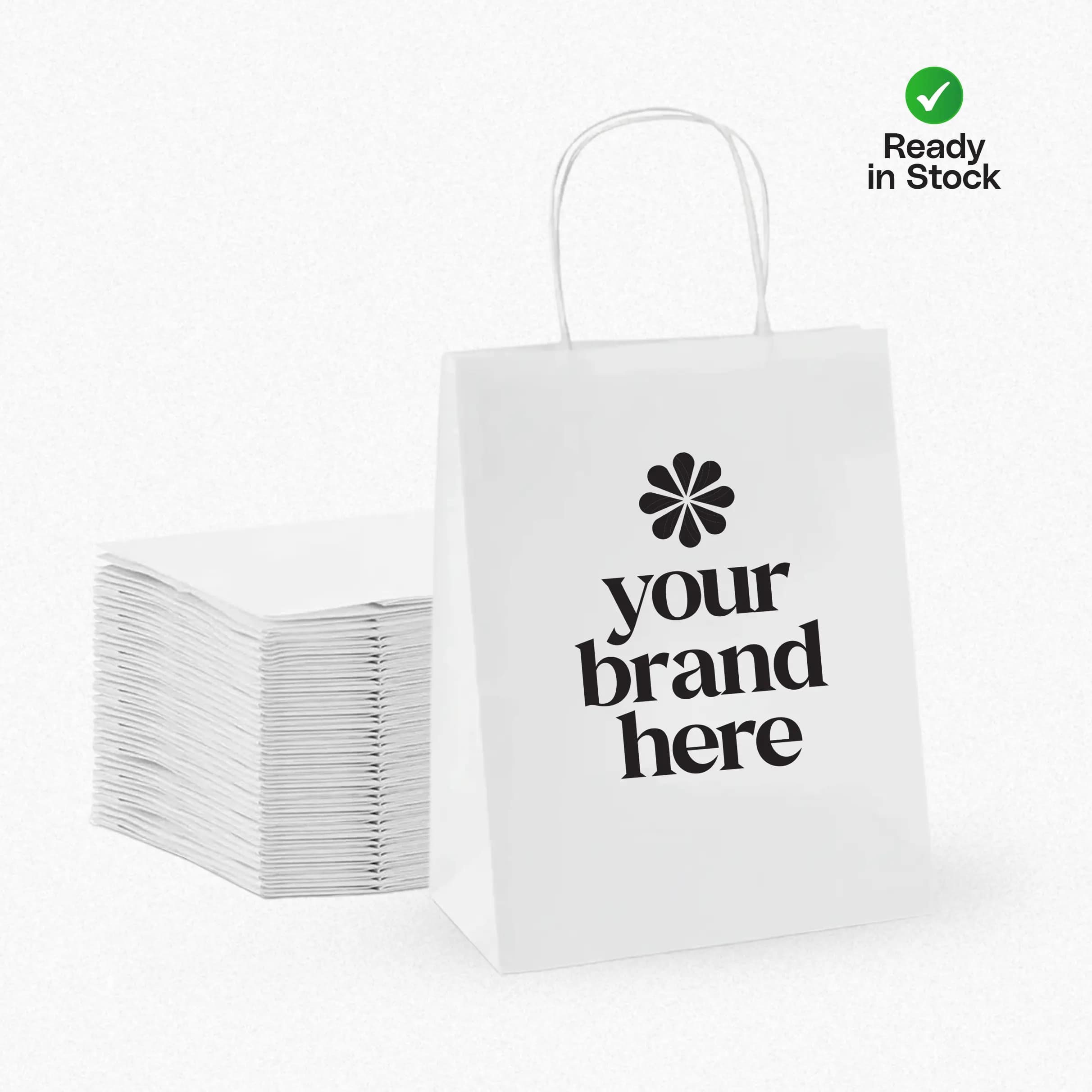 White Kraft Paper Bag, Multiple Sizes (Readymade Kraft Paper Bags) – Printcraft