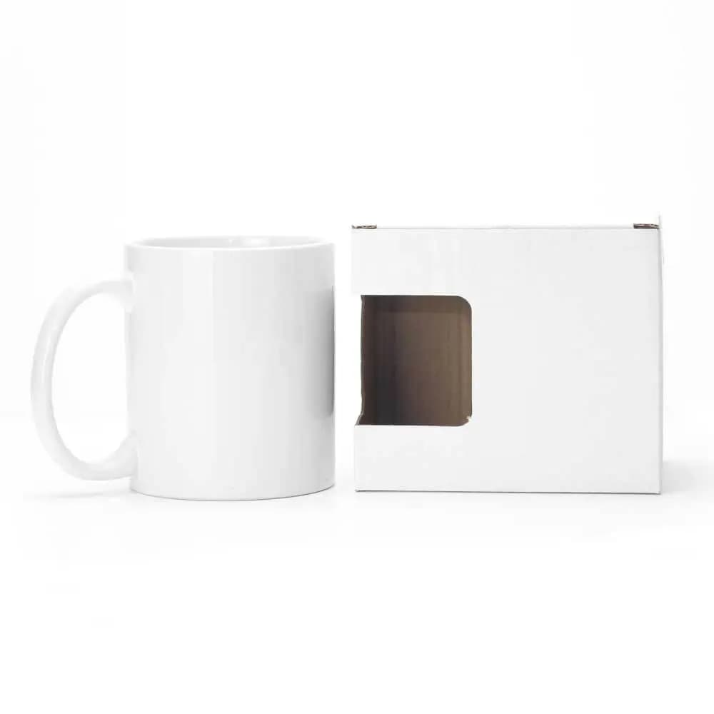 White Sublimation Ceramic Mugs with Box 11 oz – image 3
