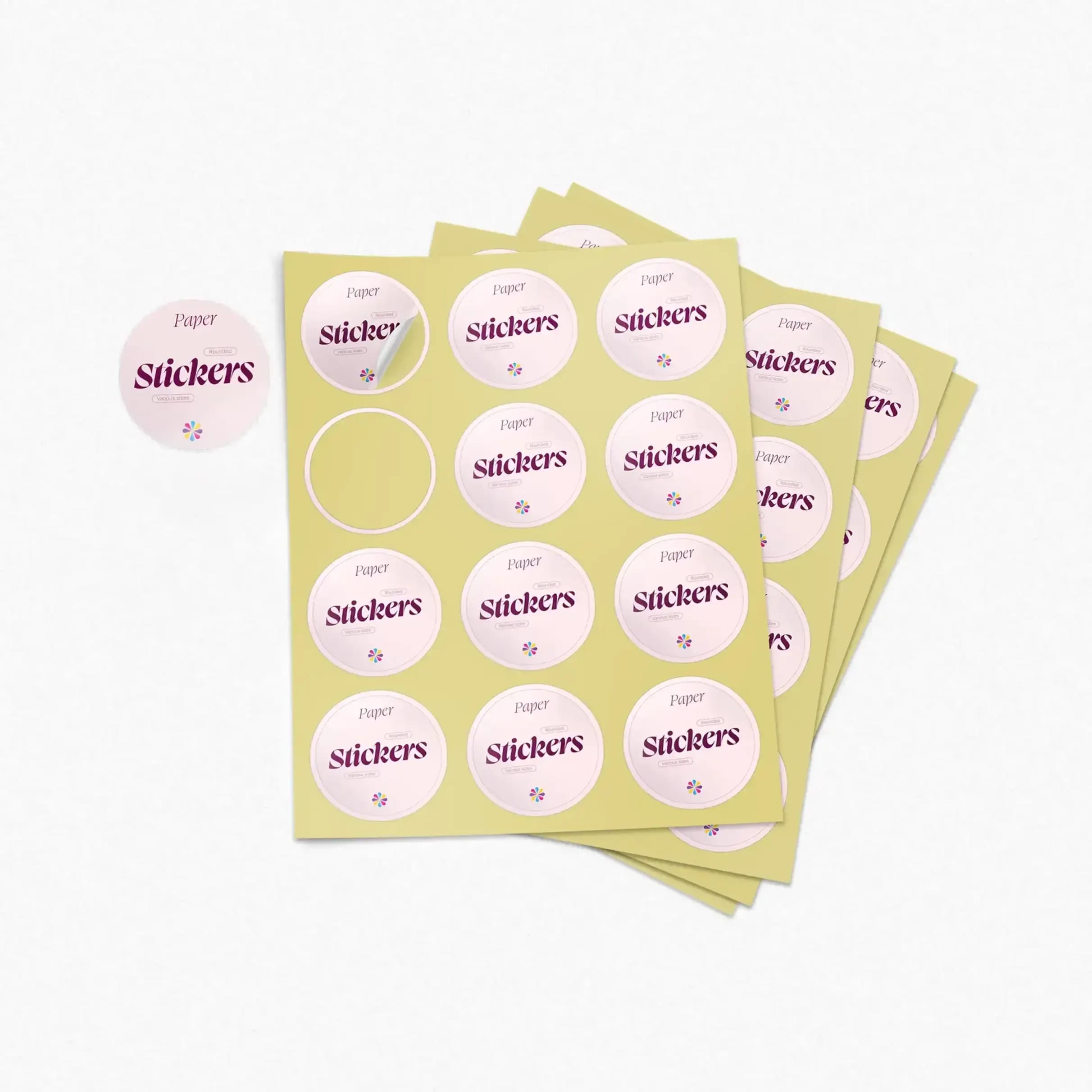 Round Paper Sticker – image 1