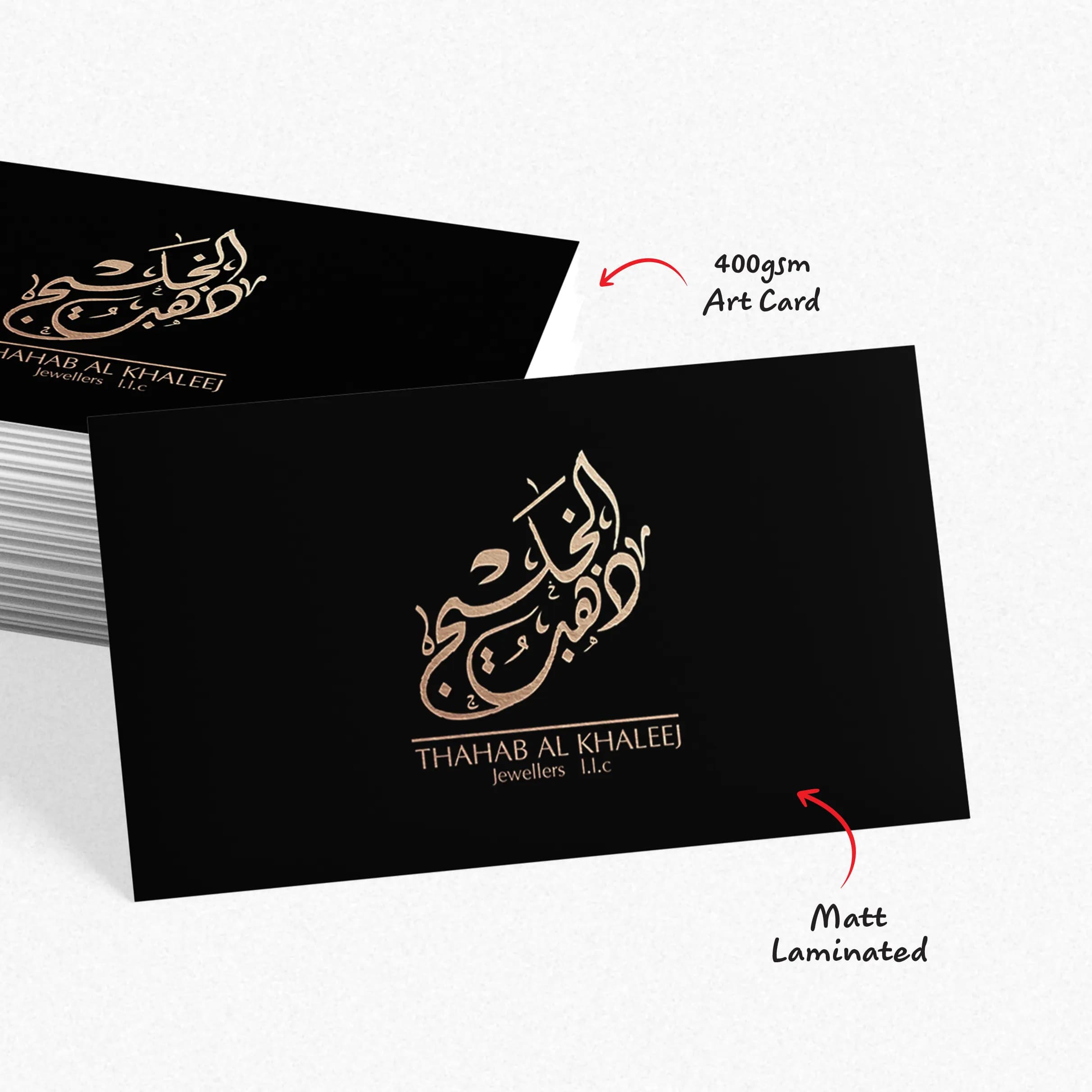 Gold Foil Business Cards 400gsm Matte – image 3