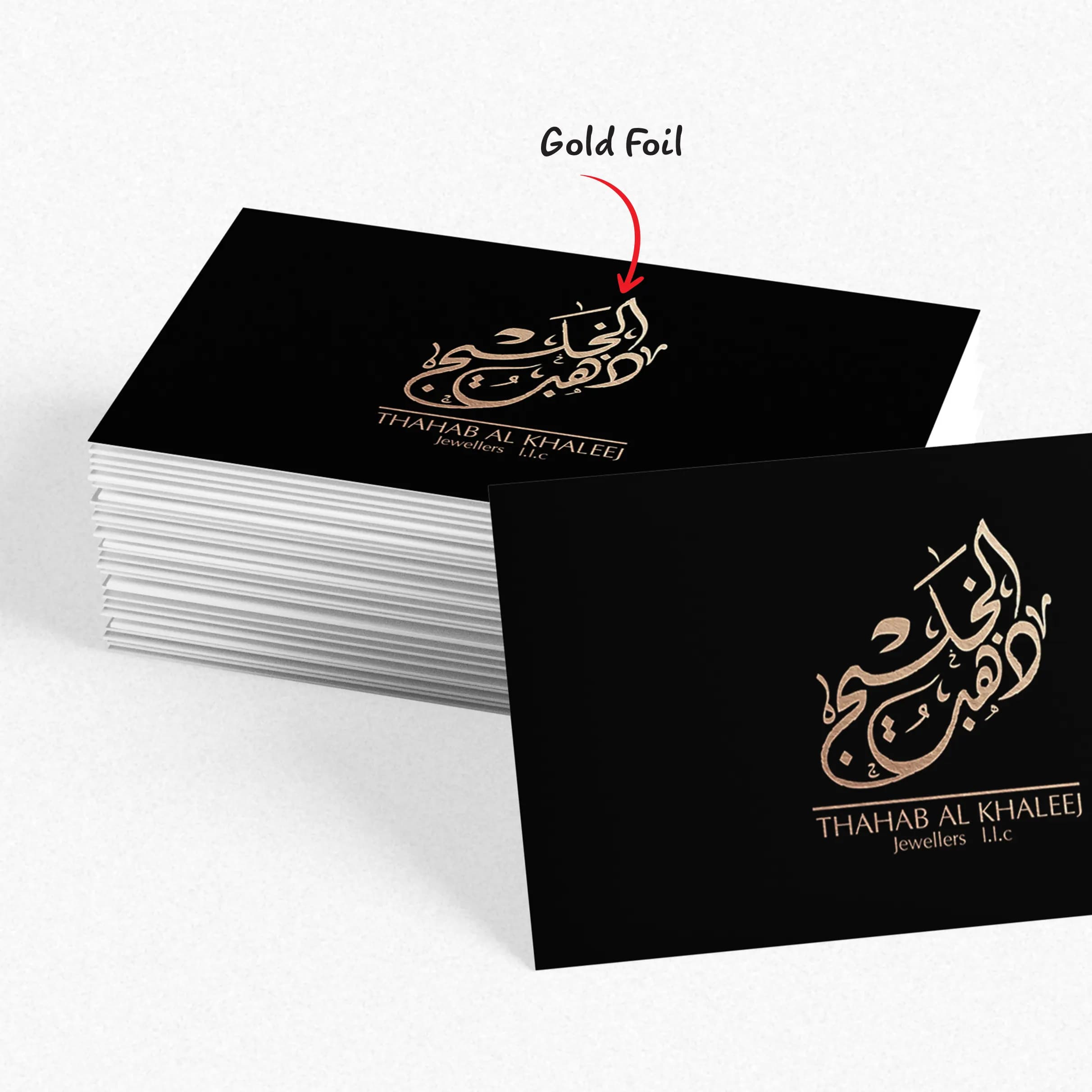 Gold Foil Business Cards 400gsm Matte – image 2
