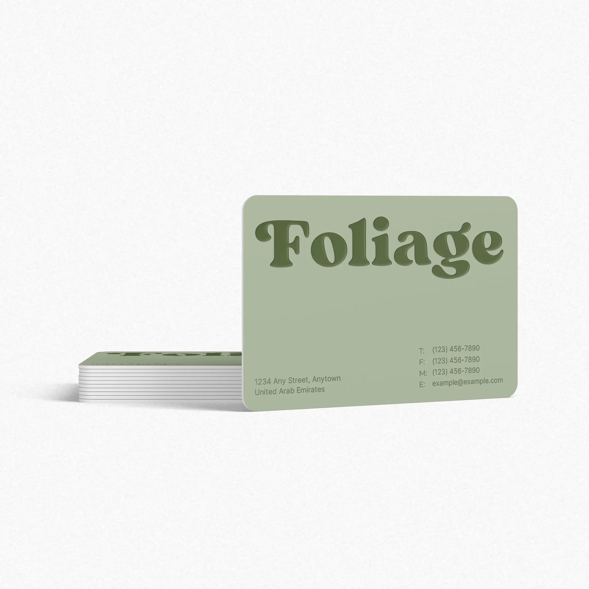 Velvet Laminated Spot UV Business Cards – image 3