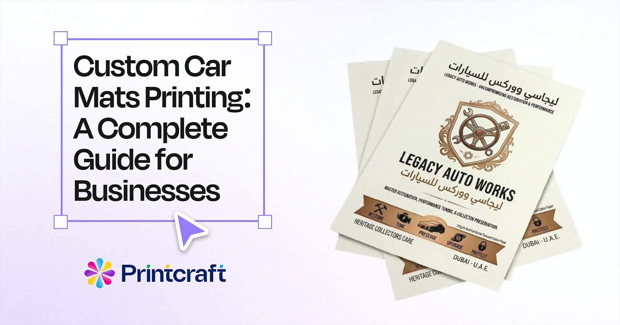 Featured image: Custom Car Mats Printing: A Complete Guide for Businesses and Car Owners
