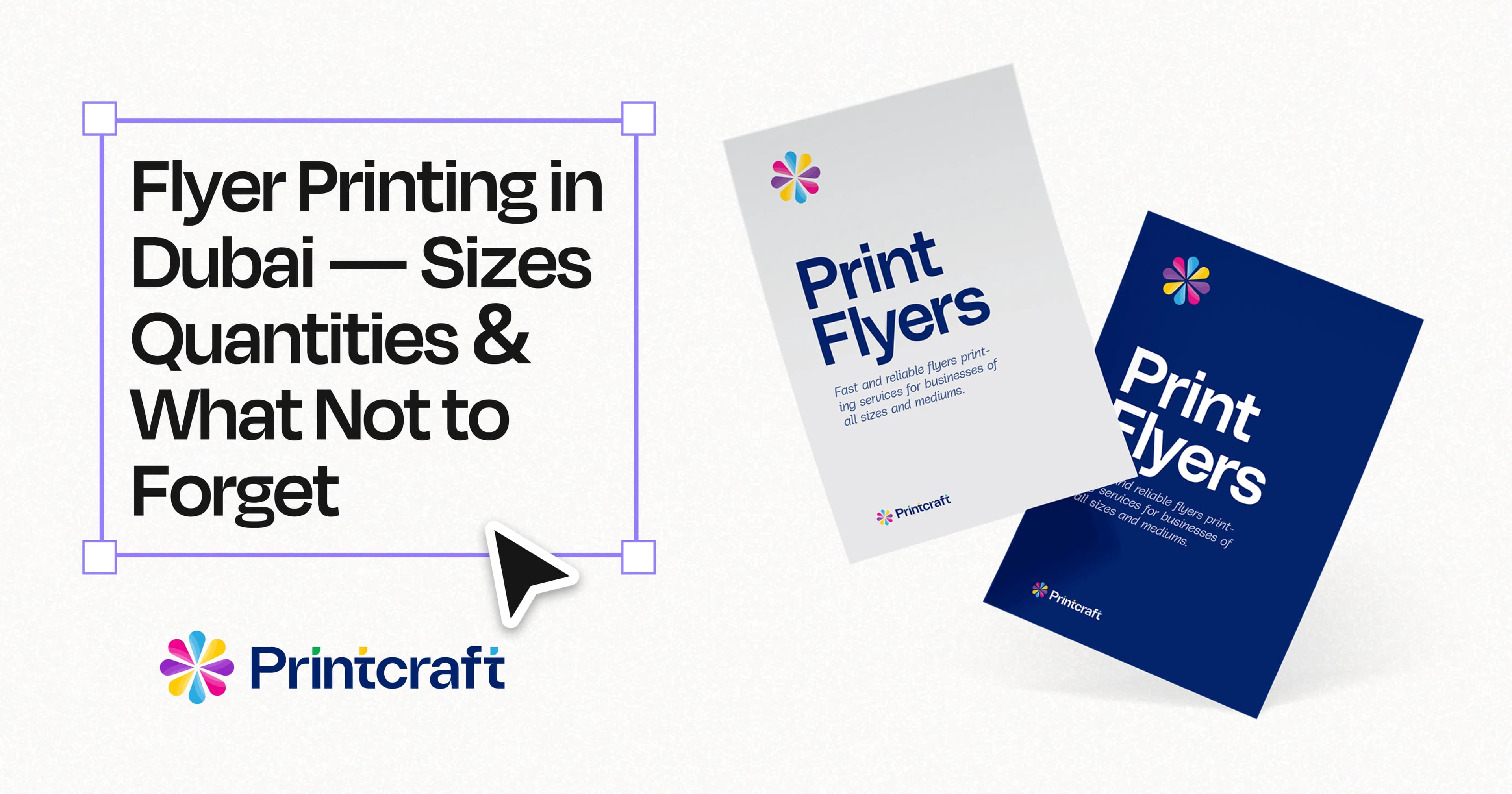 Featured image: Flyer Printing in Dubai, Sizes, Quantities & What Not to Forget
