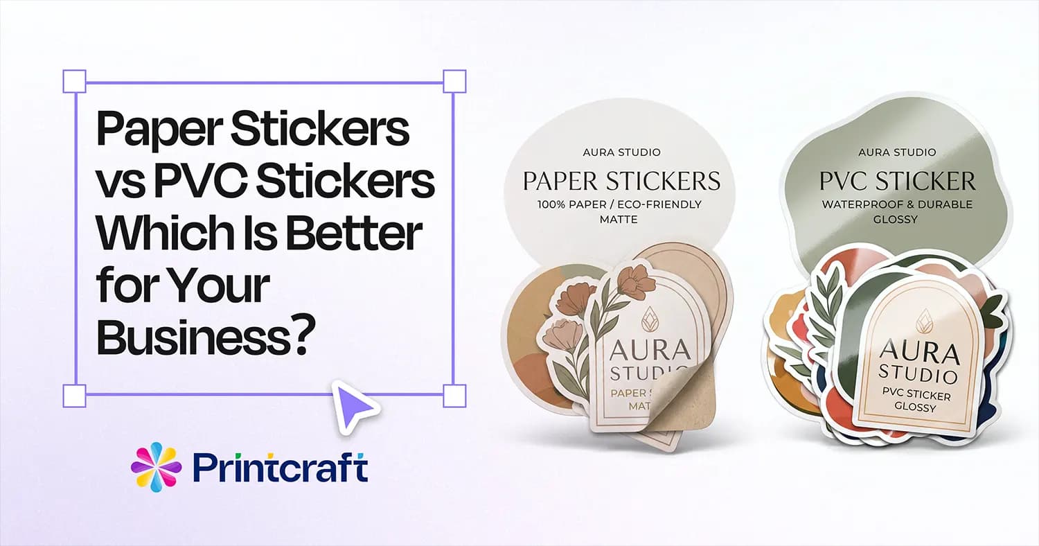 Featured image: Paper Stickers vs PVC Stickers: Which Is Better for Your Business?