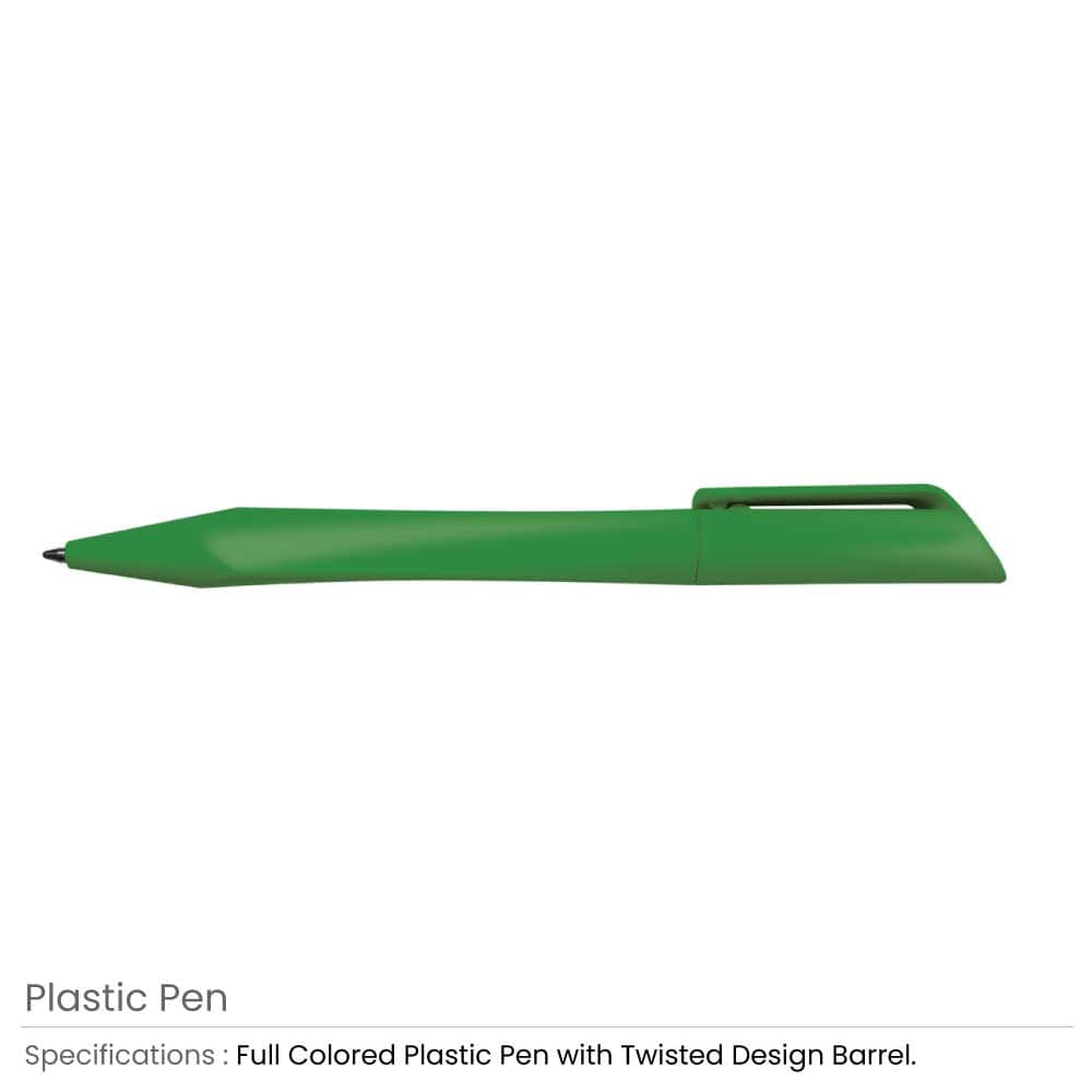 Twisted Design Plastic Pens – image 3