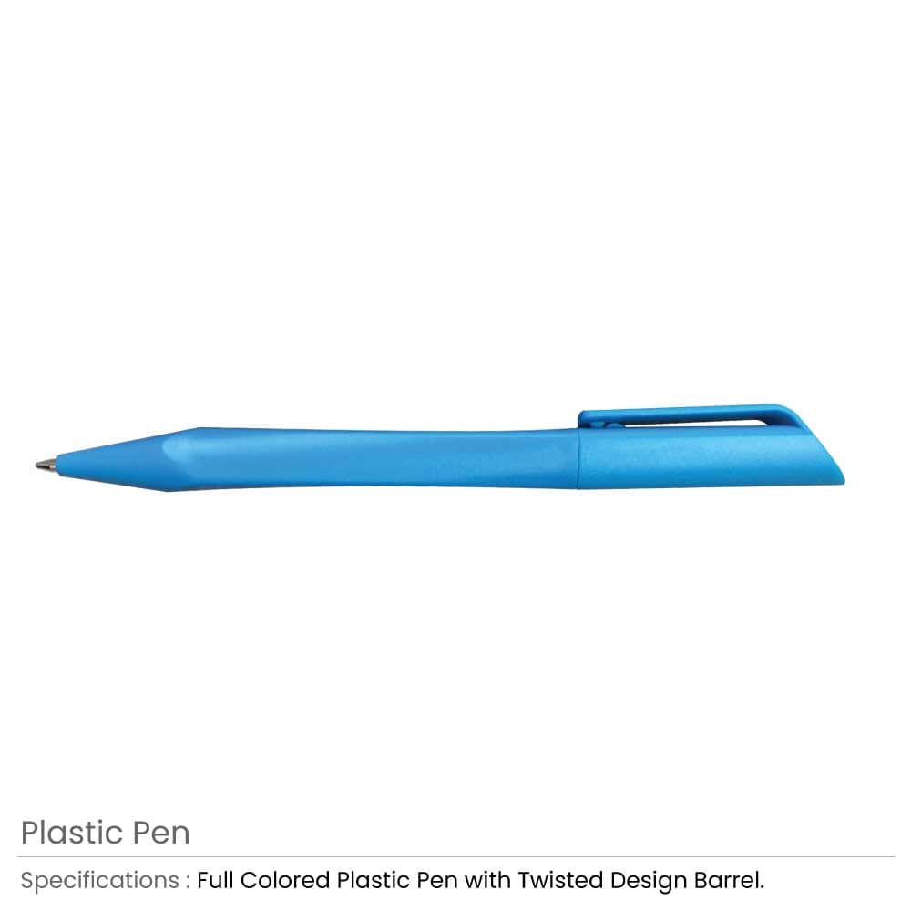 Twisted Design Plastic Pens – image 5