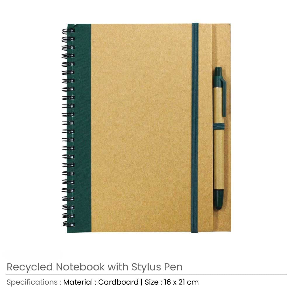 Recycled Notebook with Pen – image 4
