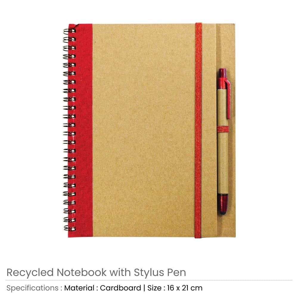 Recycled Notebook with Pen – image 5