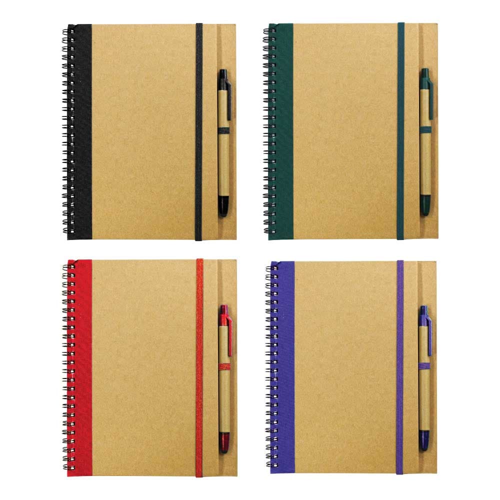 Recycled Notebook with Pen – image 6