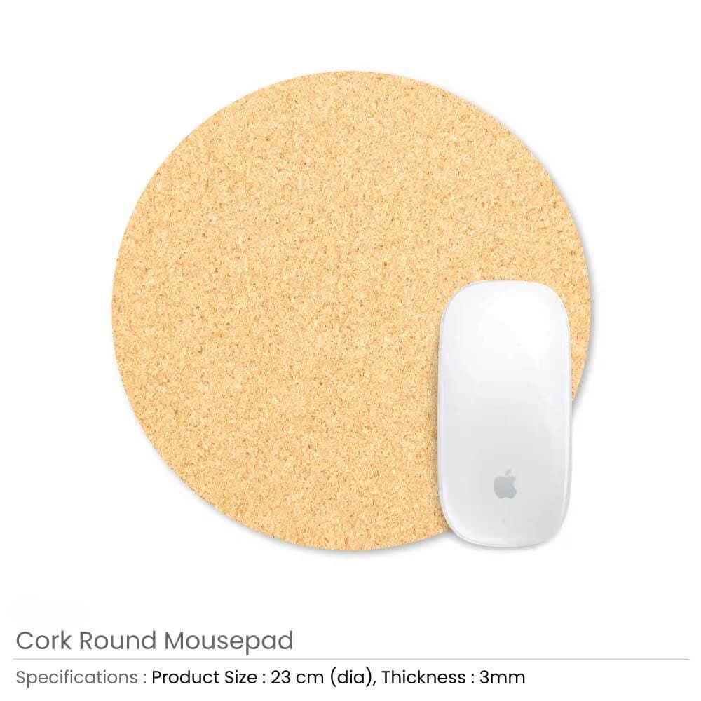Eco-Friendly Cork Round Mouse Pads – image 2