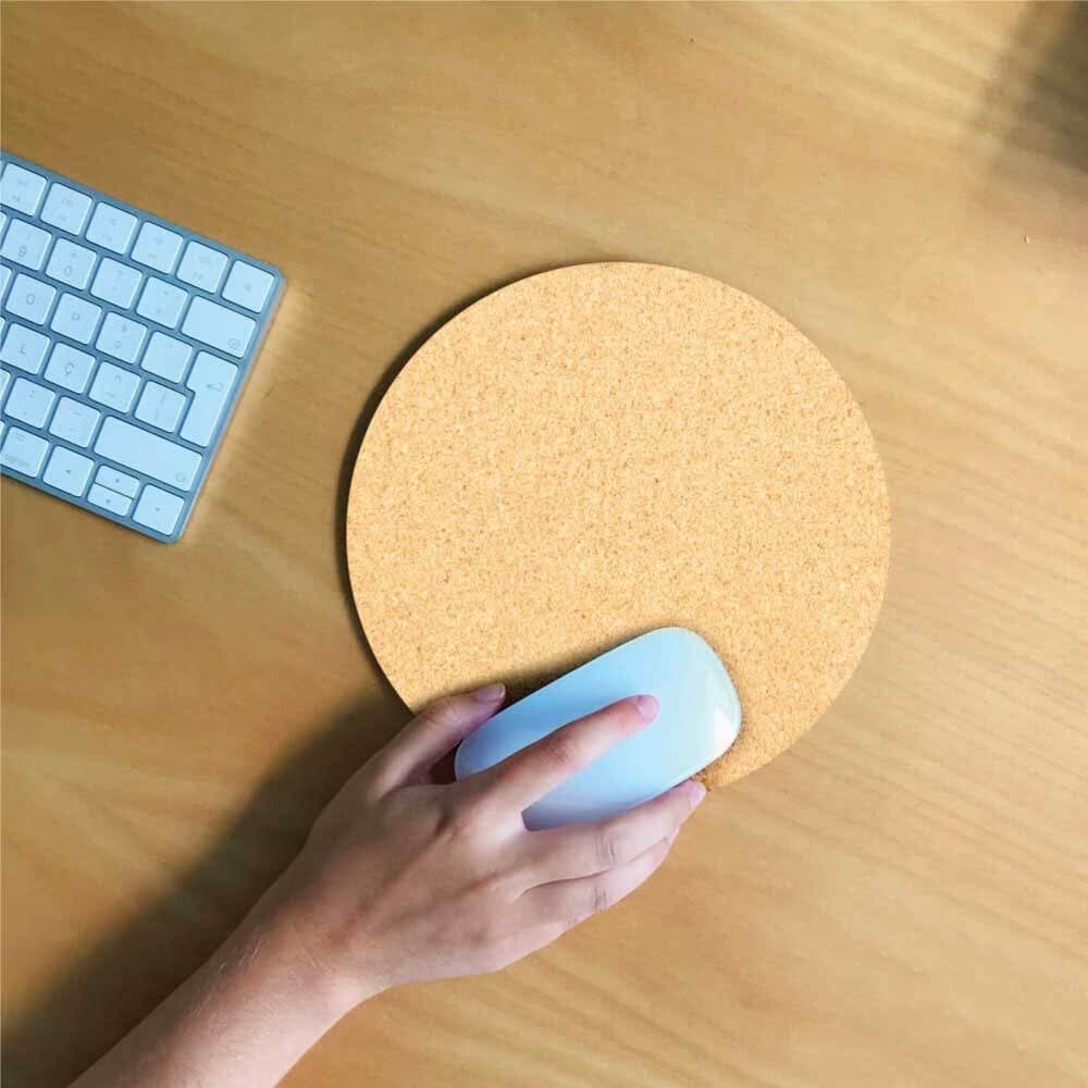 Eco-Friendly Cork Round Mouse Pads – image 3